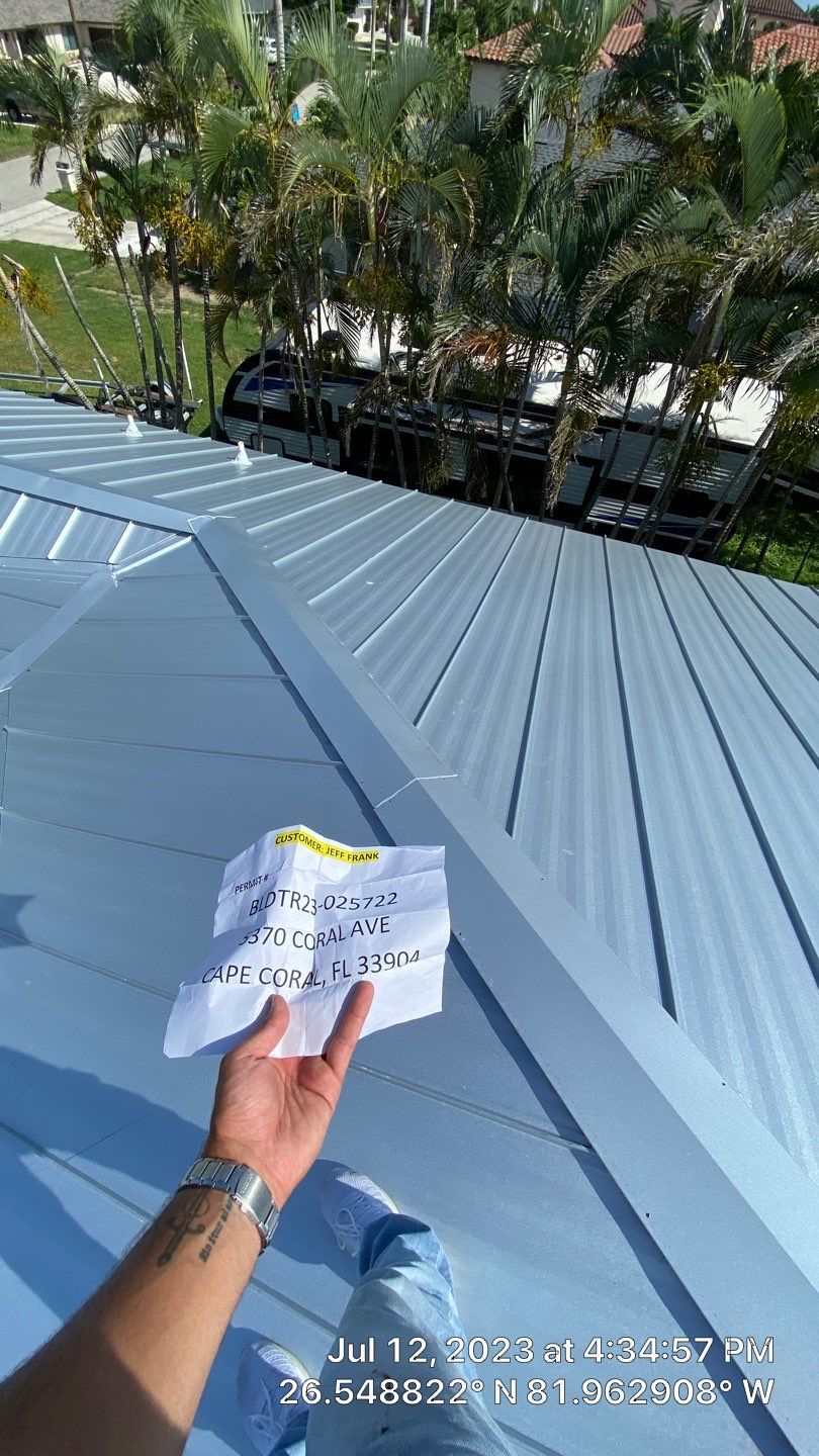 Residential Roofing Installation using Standing Seam Metal by Protek Roofing Heating Air & Solar