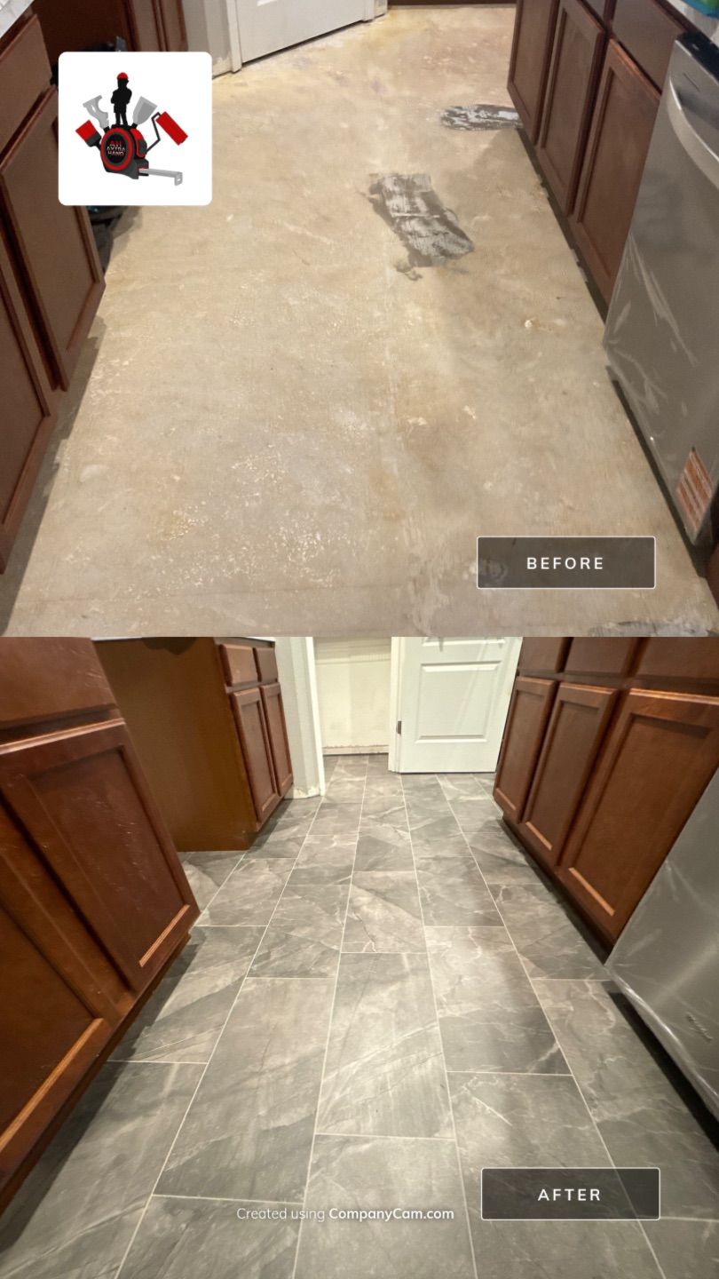 Tile Installation & Epoxy Countertop by Axtra Hand