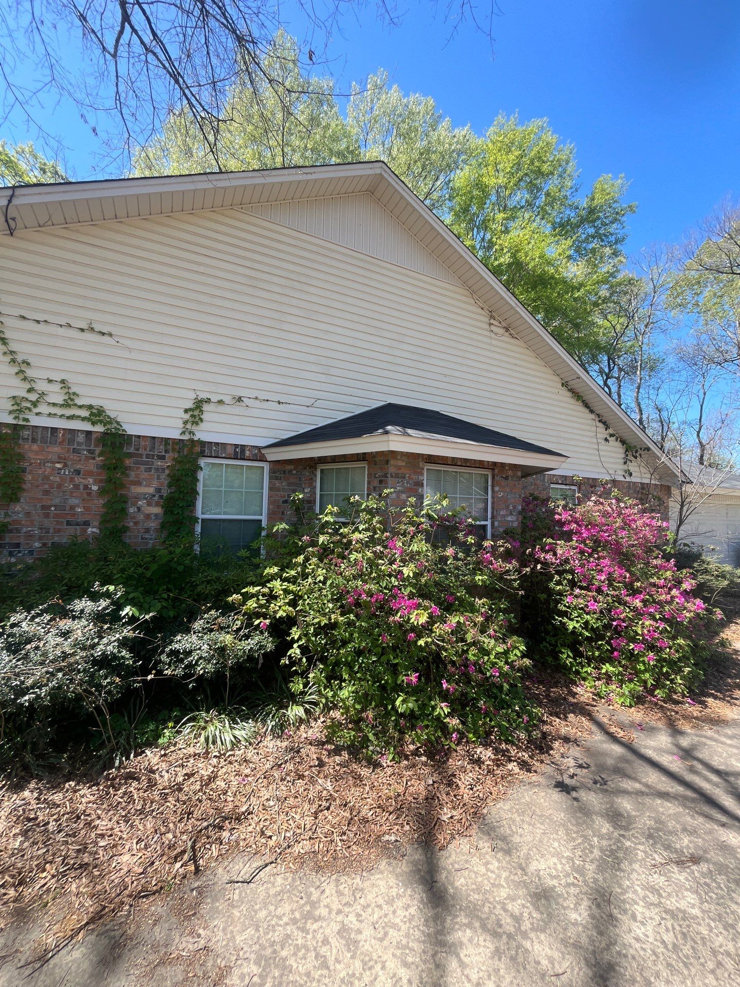 Residential Brick and Siding Exterior Renovation in Sterlington by College Bros Outdoor services