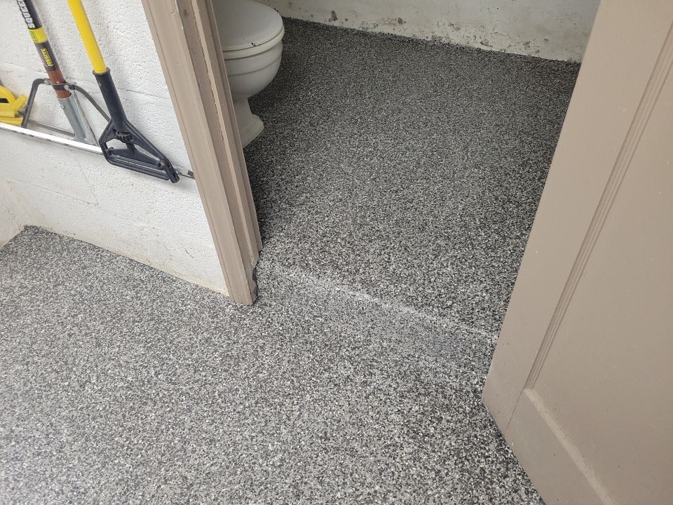 Laundry Room Floor Coating using Penntek- Silver Creek by Spectrum Painting, LLC