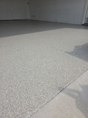 Garage Transformation using Travertine