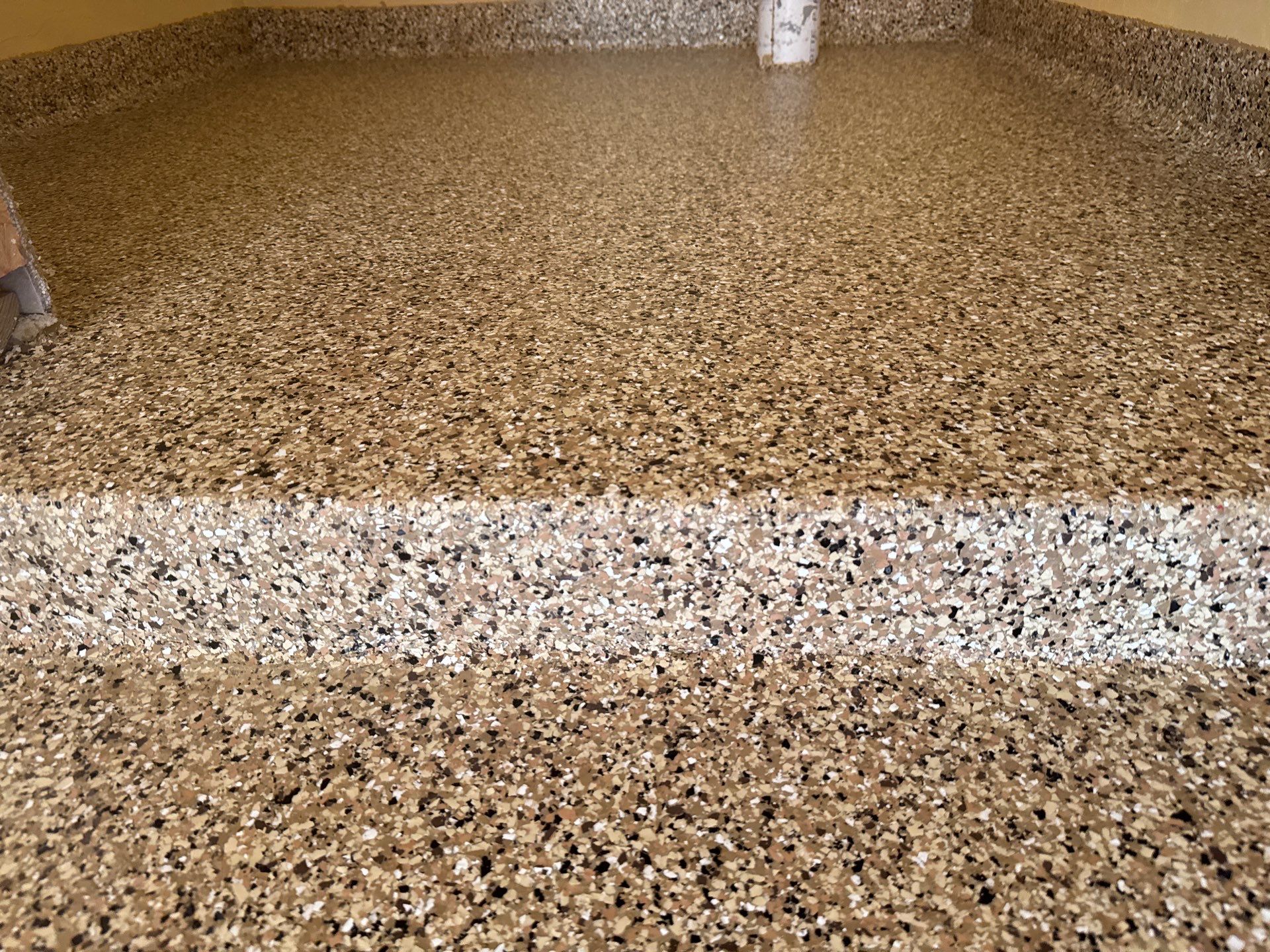 Garage and interior Project in Gainesville, FL in Sandstone by Cross Creek Concrete Coatings