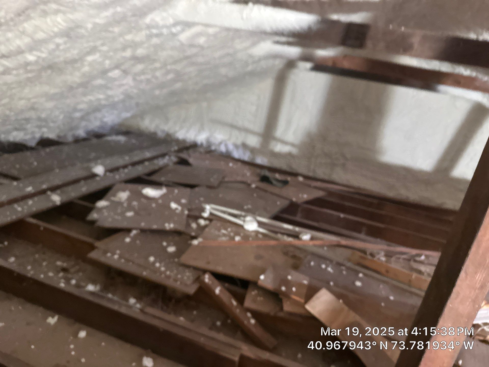 Attic Insulation using open cell spray foam by NYS Foam & Energy
