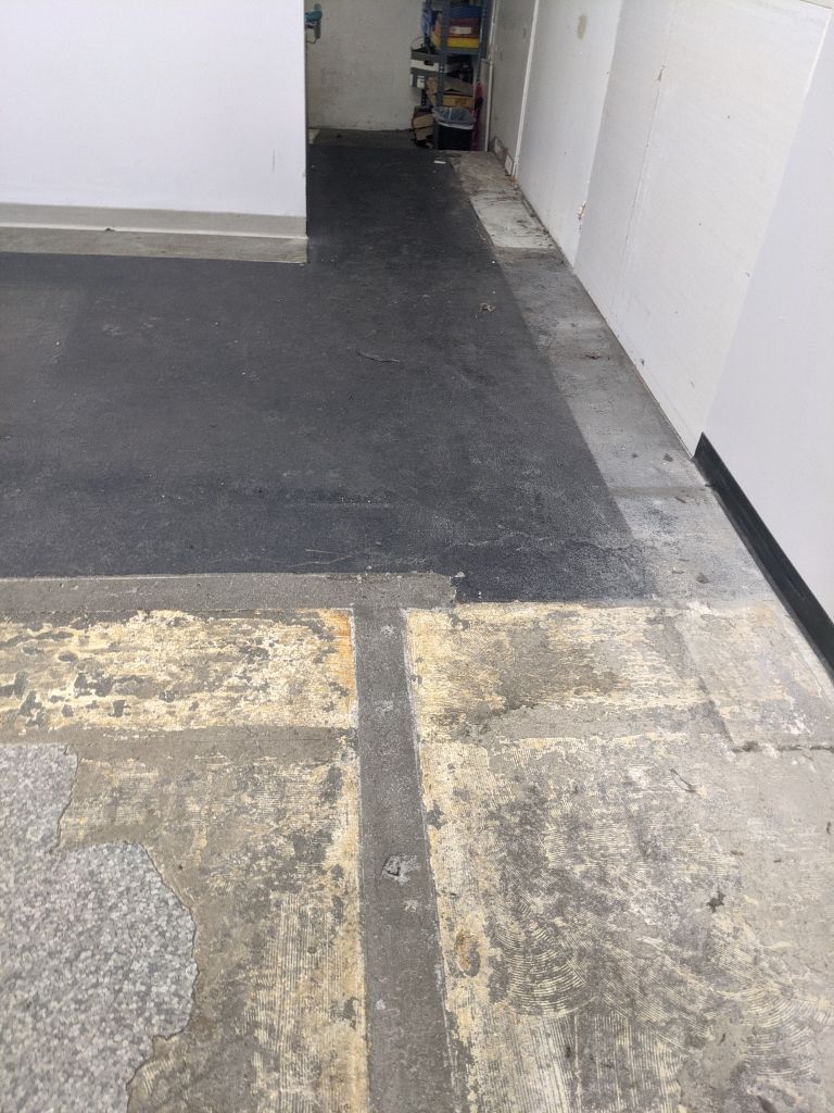 Commercial Flooring using Solid Haze Grey by Croc Coatings, LLC