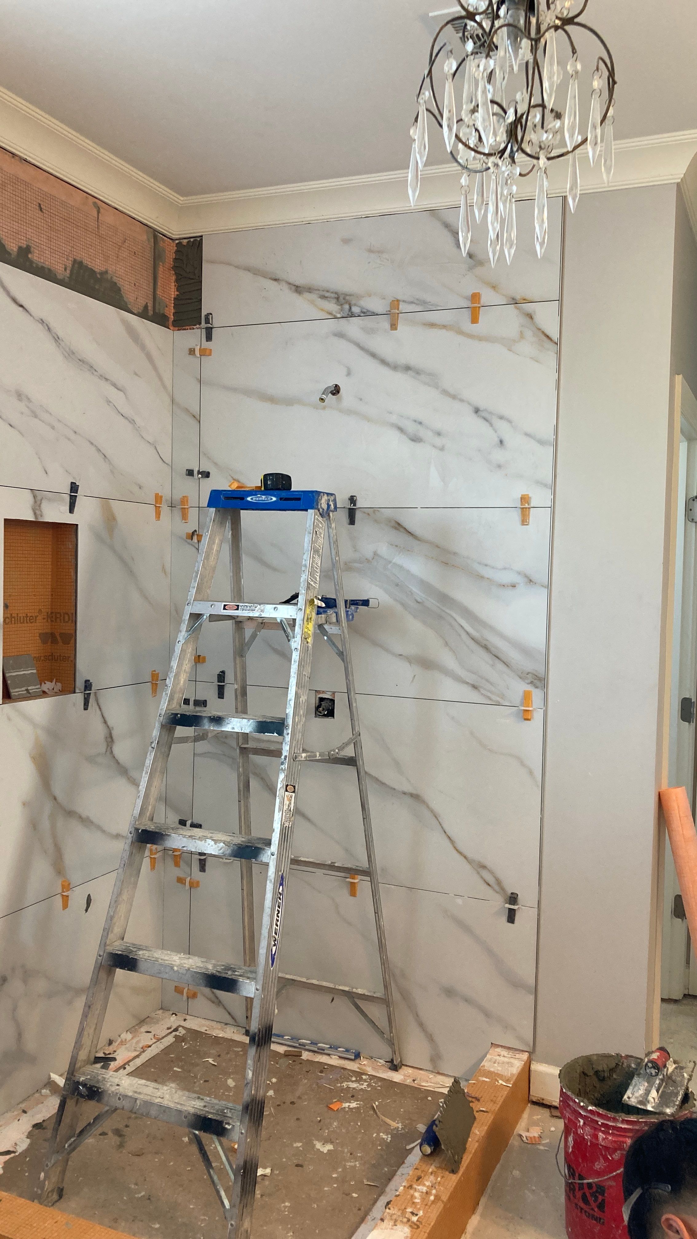 Tile Bath Remodel by Footprints Floors of Nashville