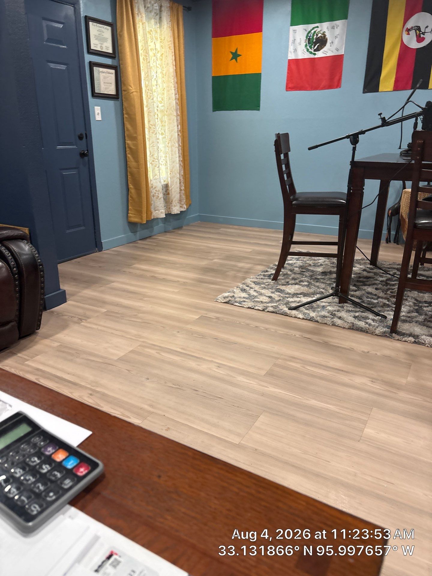 Home Office Transformation with Light Wood Grain Vinyl Plank Flooring in Campbell by CompanyCam Sales Demo