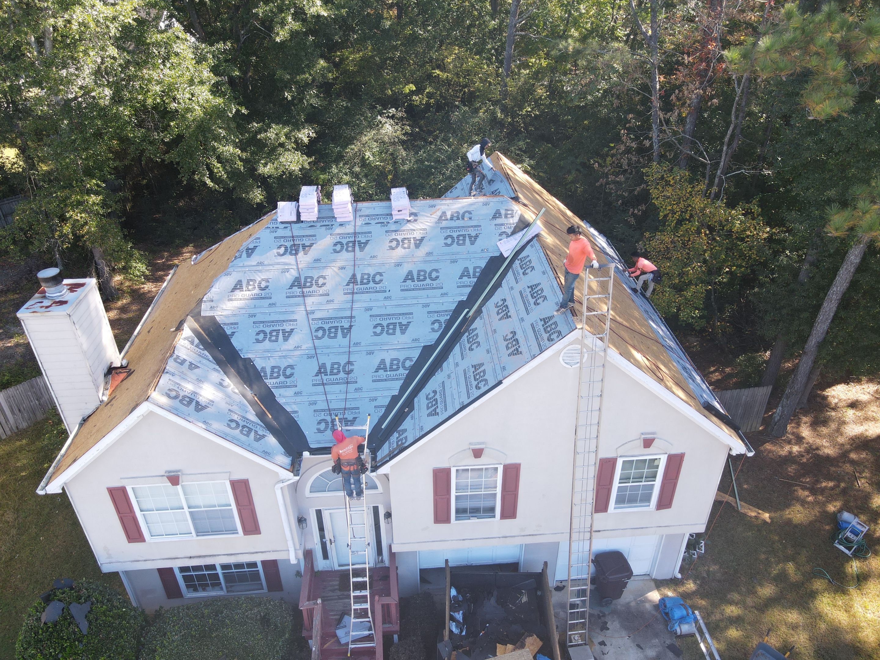 Residential Roofing Installation using Owens Corning by Inspector Roofing and Restoration
