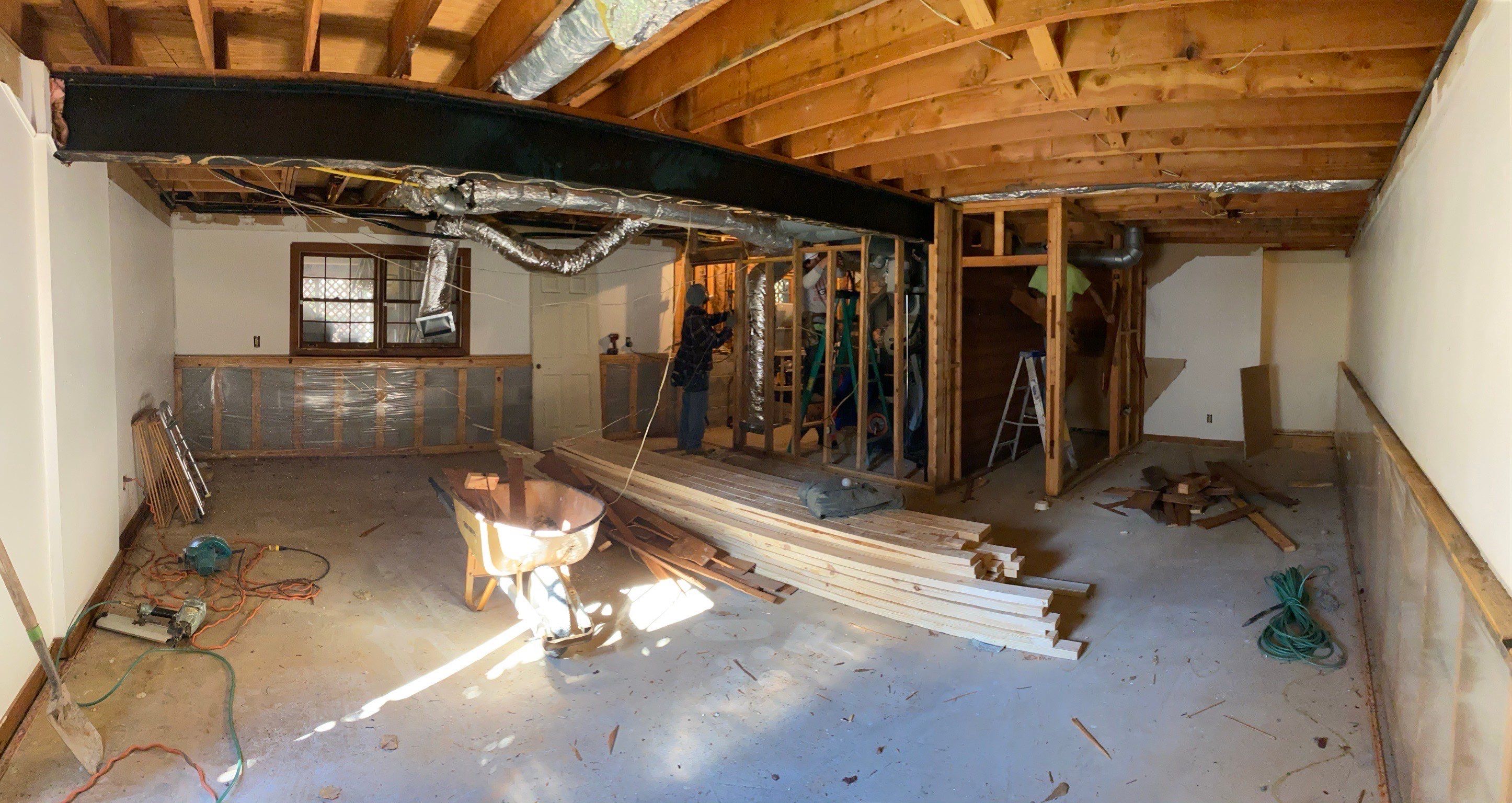 Complete Basement Remodeling and Living Space Conversion in Marietta by Swift Home Renovations
