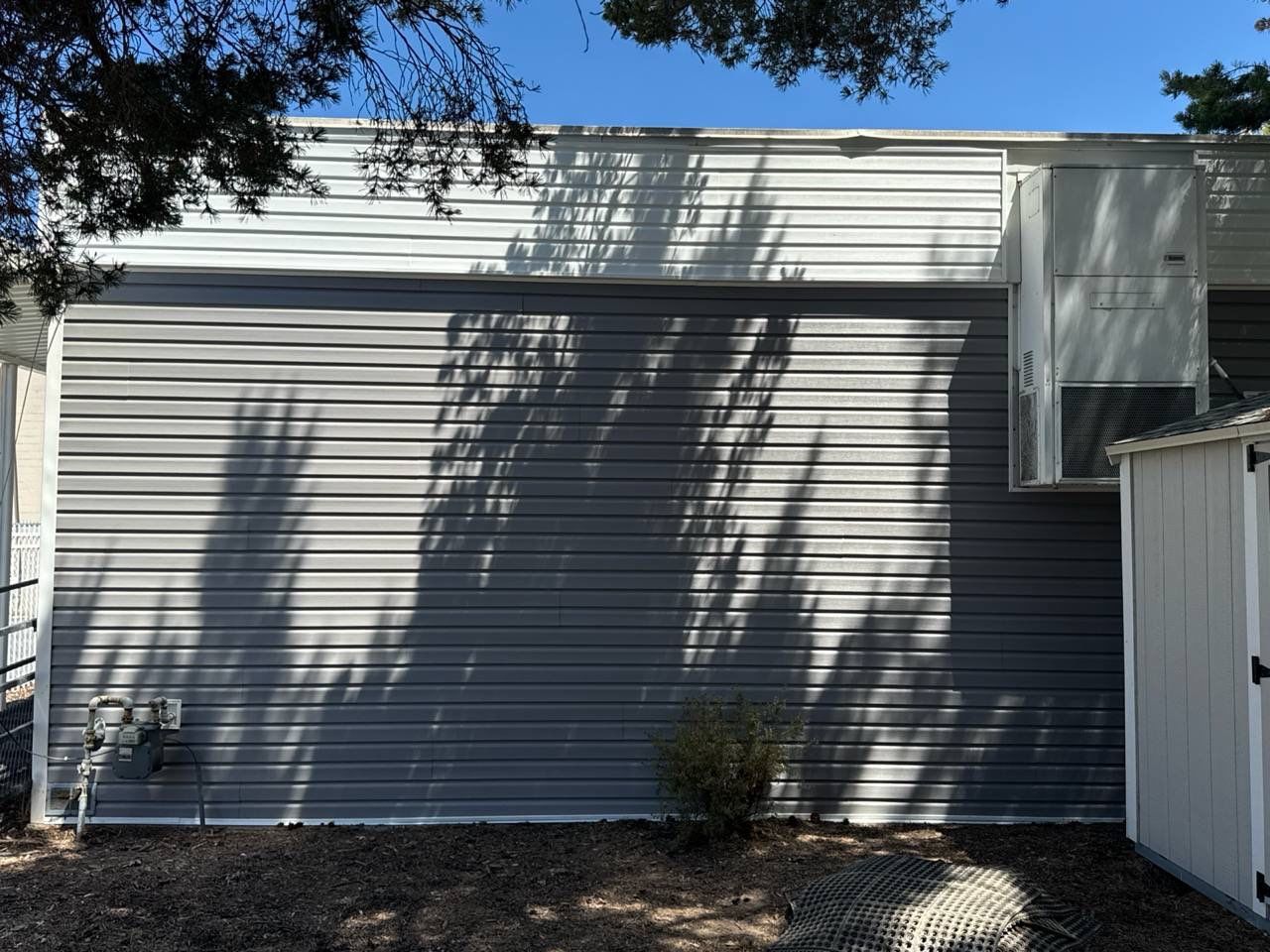 Heber City | Mastic Vinyl Targeted Update | Harbor Grey & White by Ideal Siding Utah