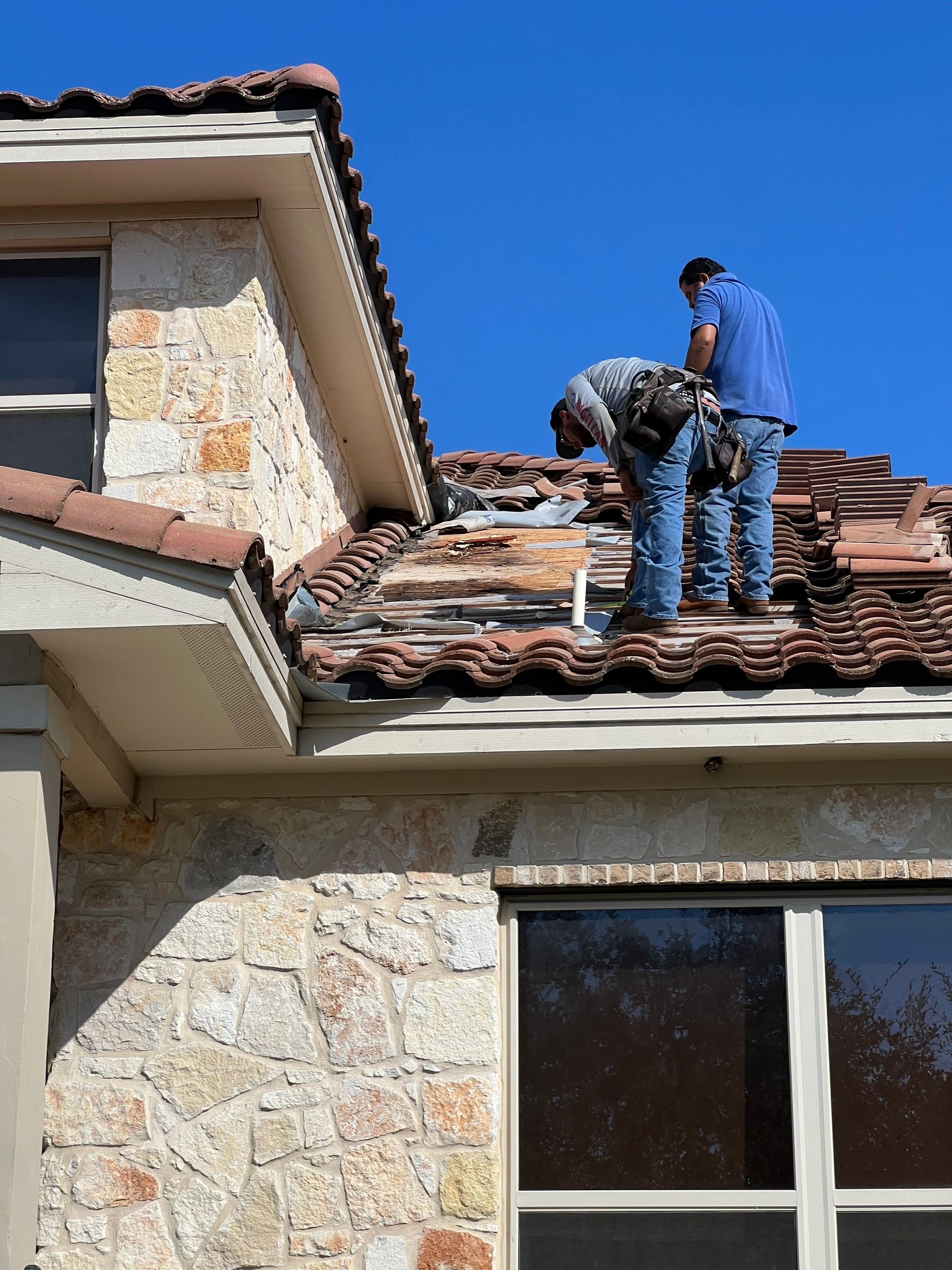 Tile Roof Repair  using Concrete S Tile by Premier Roofing and Contracting