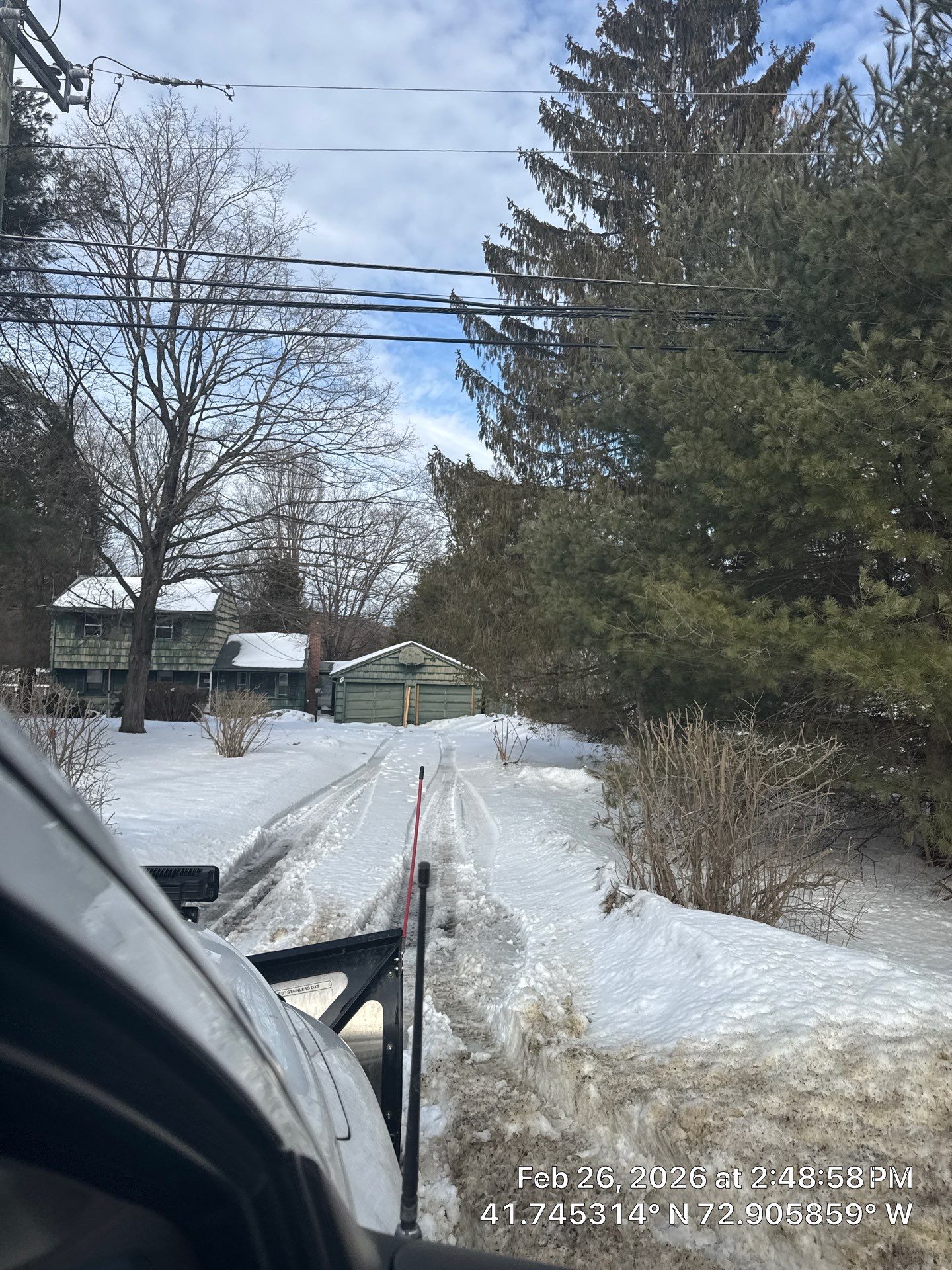 Residential Snow Plowing Service in Burlington, Connecticut by Diamond Image LLC