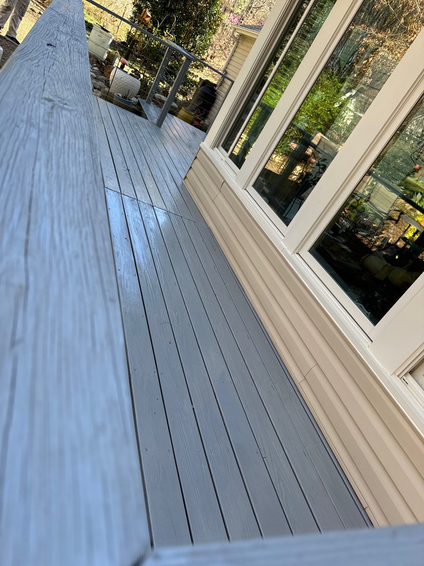 Deck staining by GonzalezPainters & Contractors Inc 