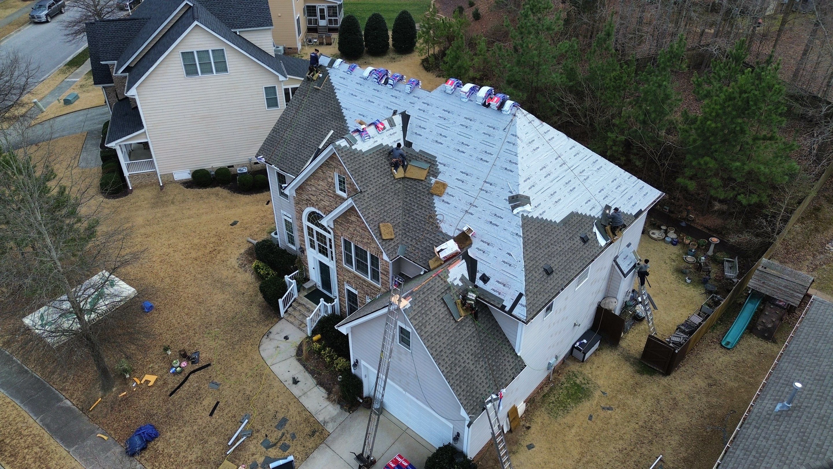 GAF HDZ Weathered Wood by Skybird Roofing