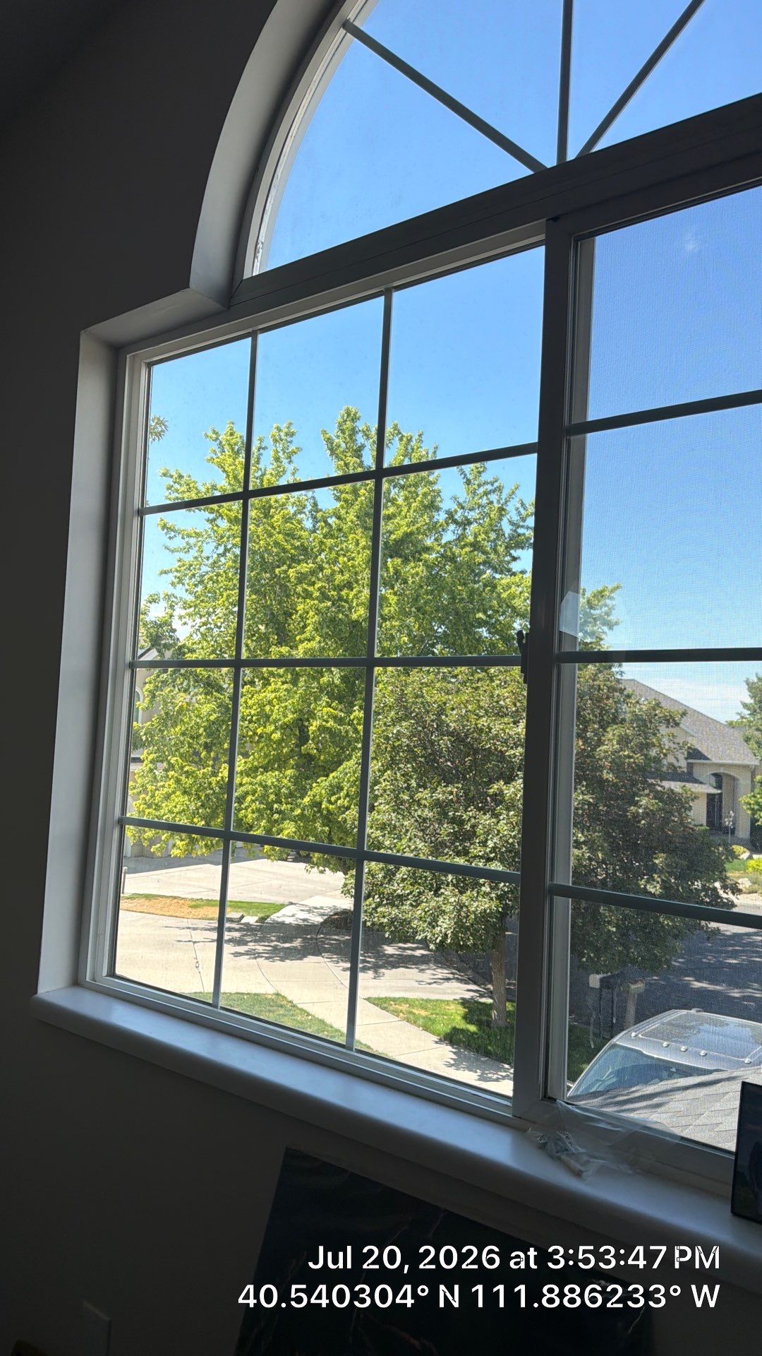 Residential Interior and Exterior Window Cleaning in Draper by CompanyCam Sales Demo