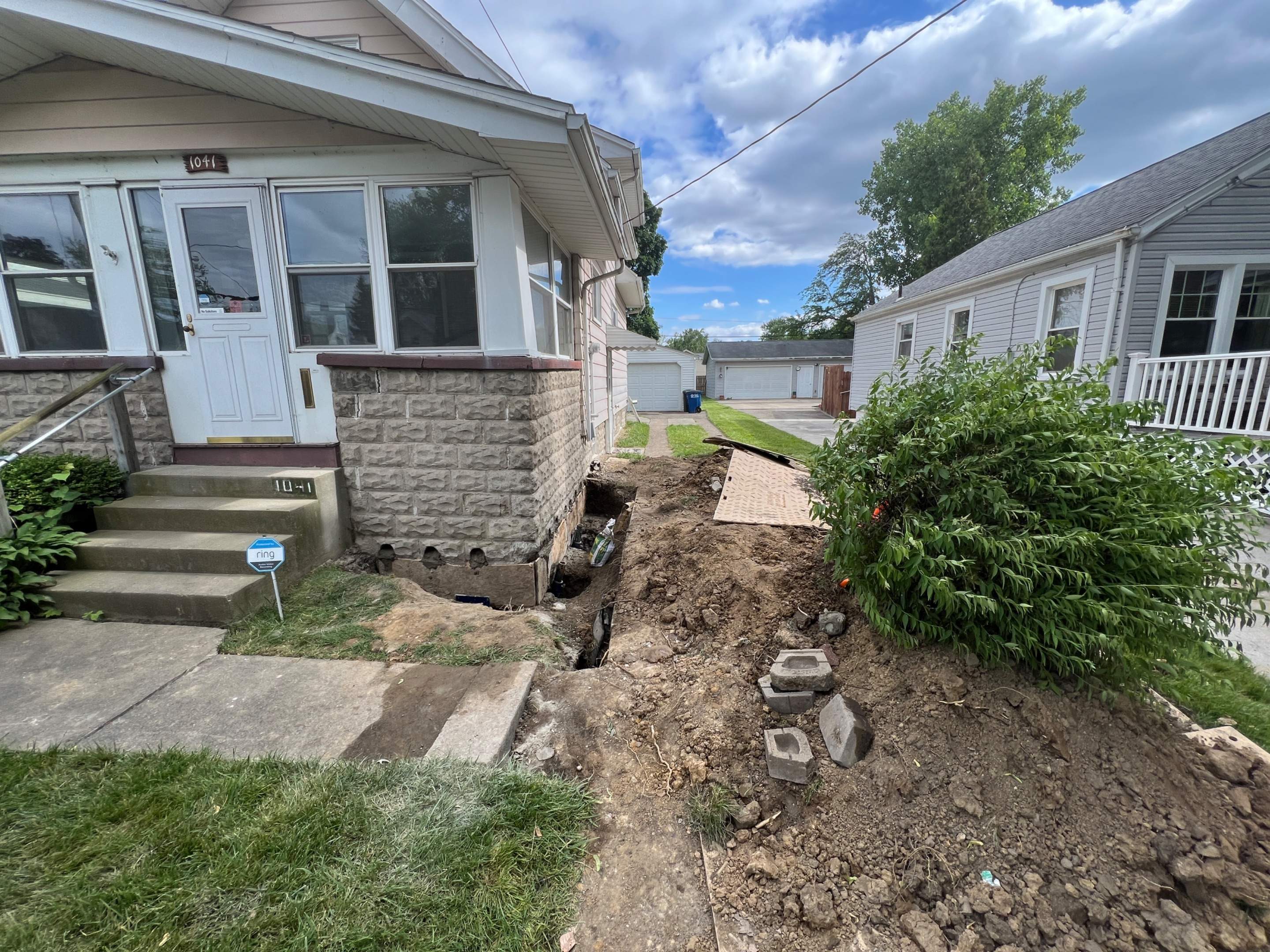 Helical Piers using Helical Deep Foundation Footings by Toledo Basement Repair
