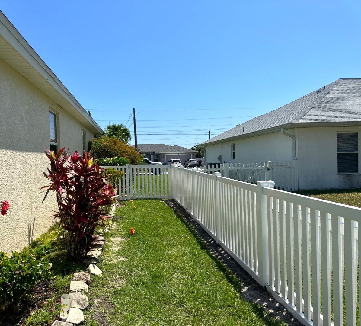 White Vinyl Picket Fence using 4Ft White Vinyl Picket Fence by Asap fence and gates, LLC