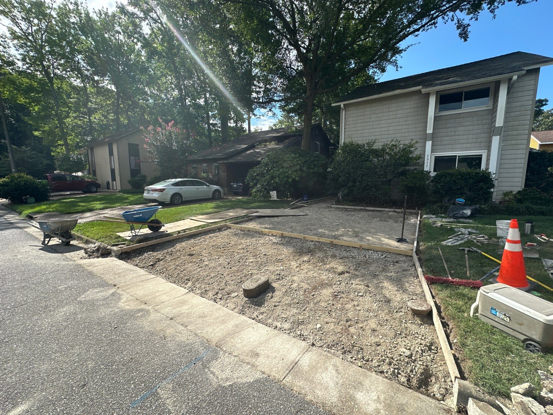 Project in Virginia Beach by Sam The Concrete Man Virginia Beach