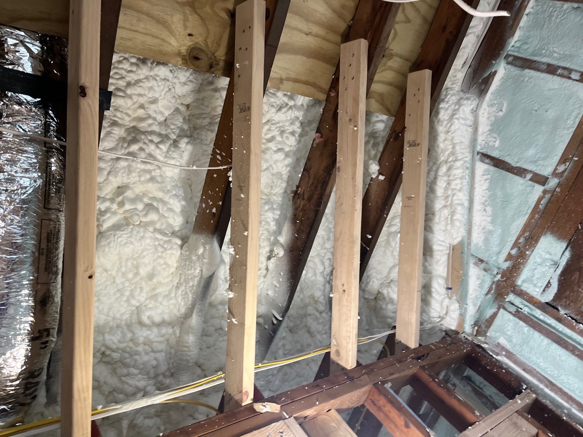 Basement Exterior Walls using Closed Cell Spray Foam by NYS Foam & Energy