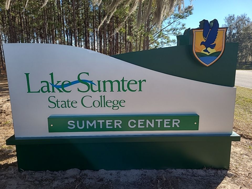 Monument Sign for Lake Sumter State College by SignCrafters