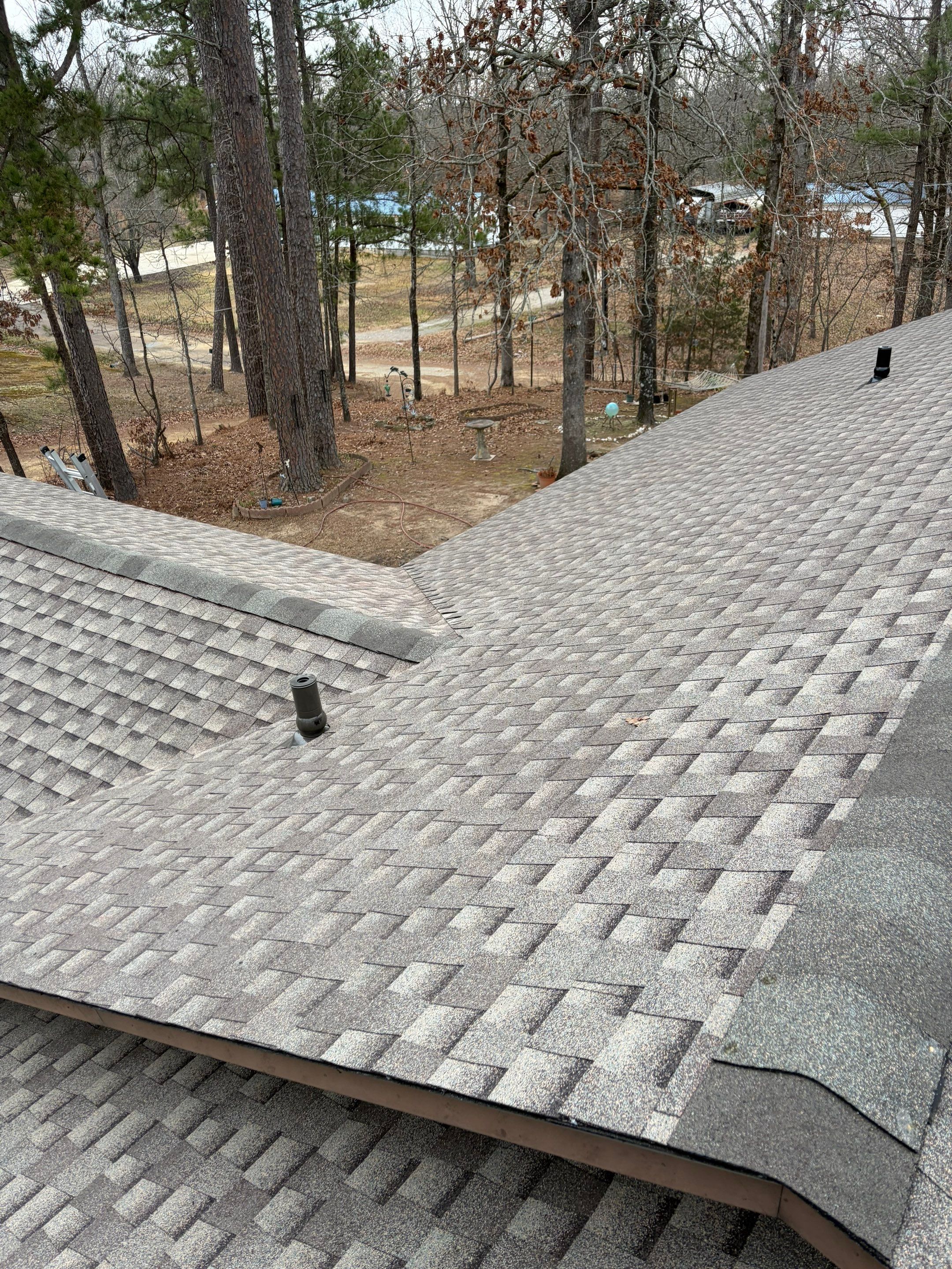 GAF Timberline HDZ Architectural Shingle Roof Replacement in Hot Springs by Temple Roofing and Exteriors