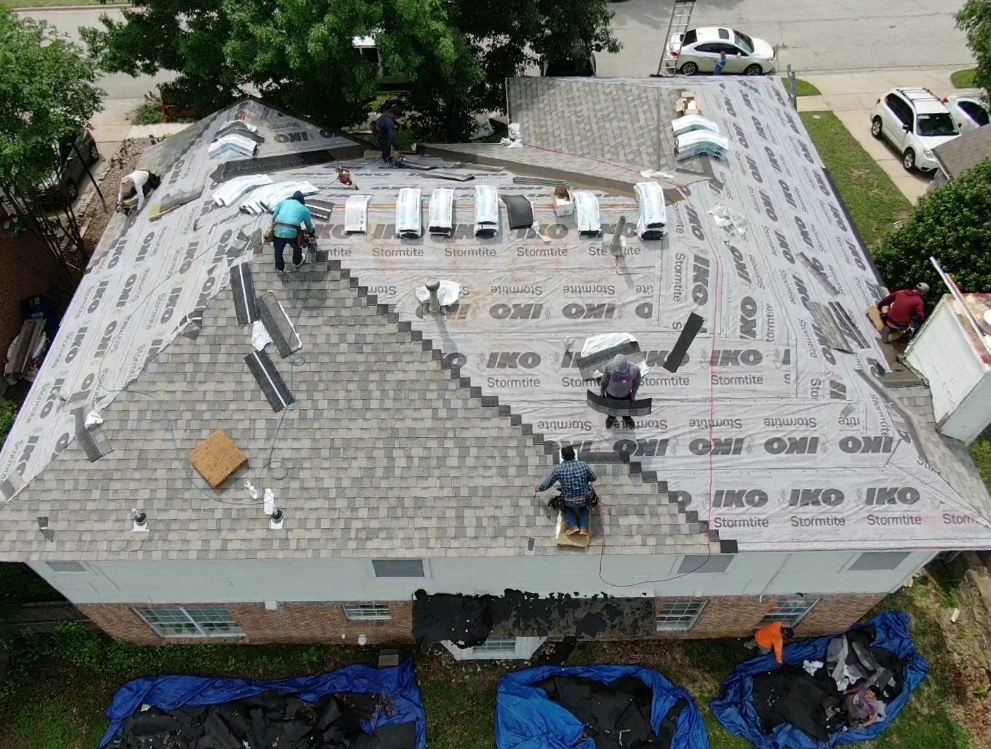 Residential Roofing Installation using Iko Dynasty Biscayne Bay Color by Becker Roofing and Exteriors