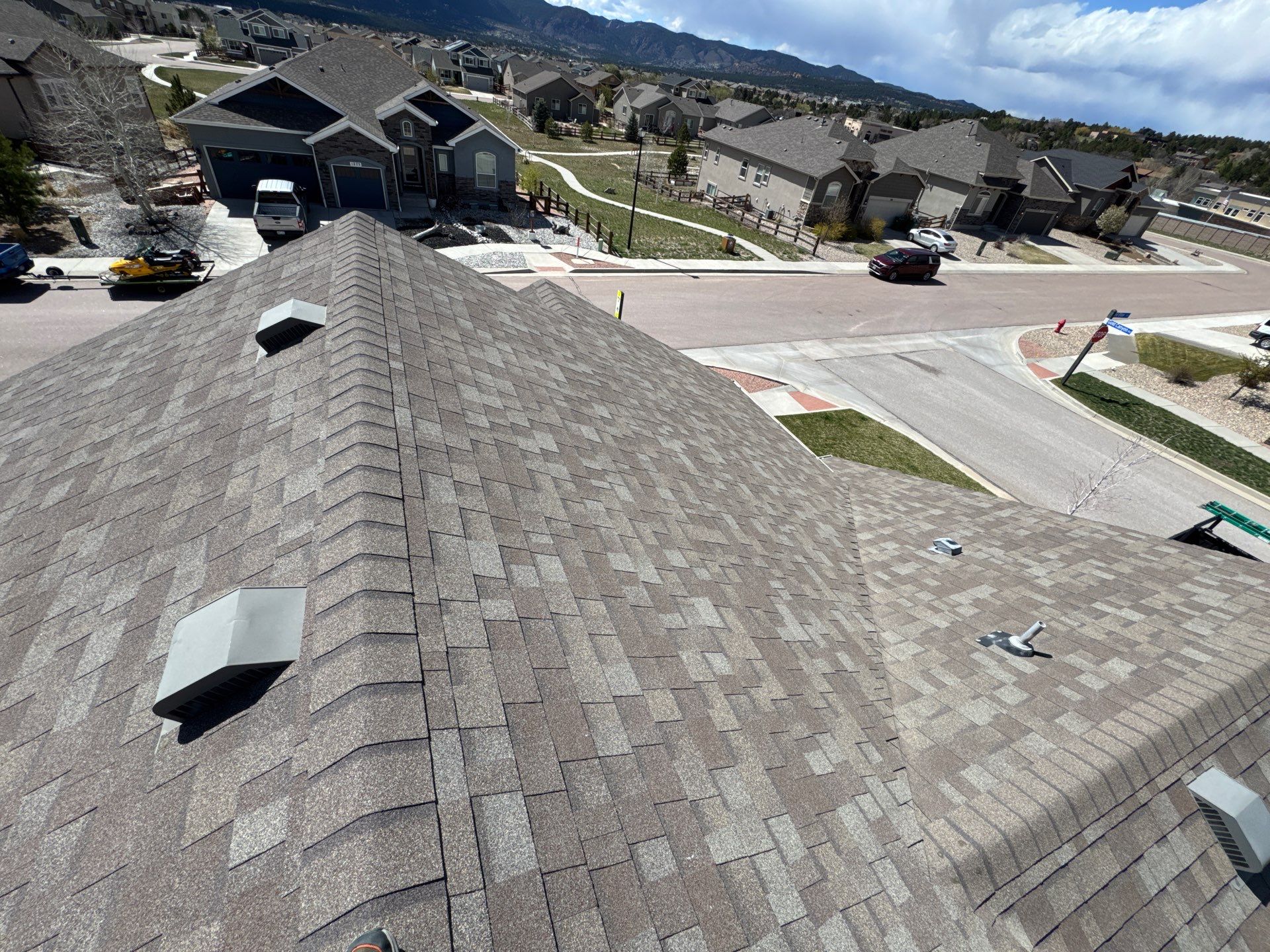 Night Blue Circle, Monument CO- Roof Replacement by Petrali Roofing