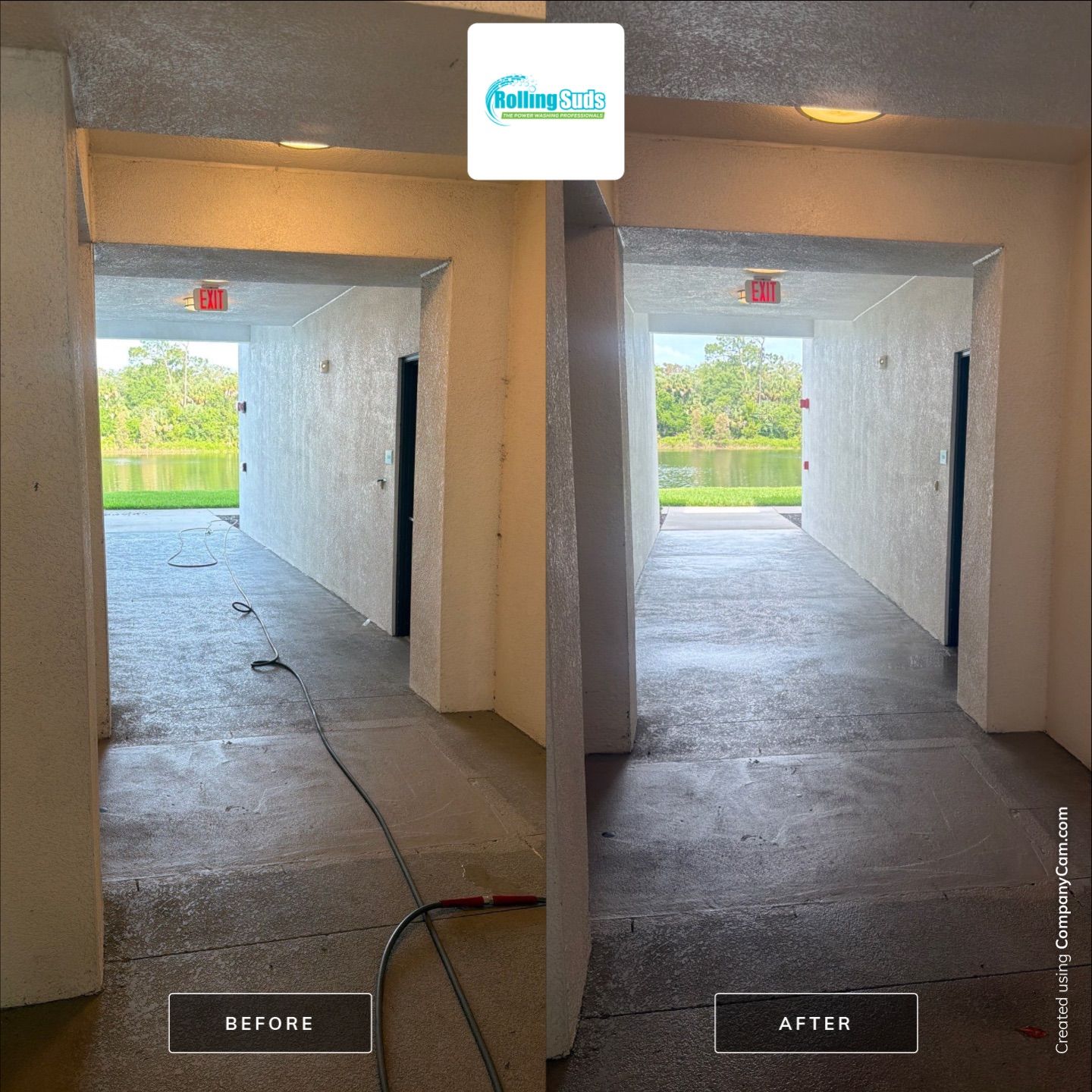 Apartment Flat Work by Rolling Suds Power Washing of Naples - Fort Myers