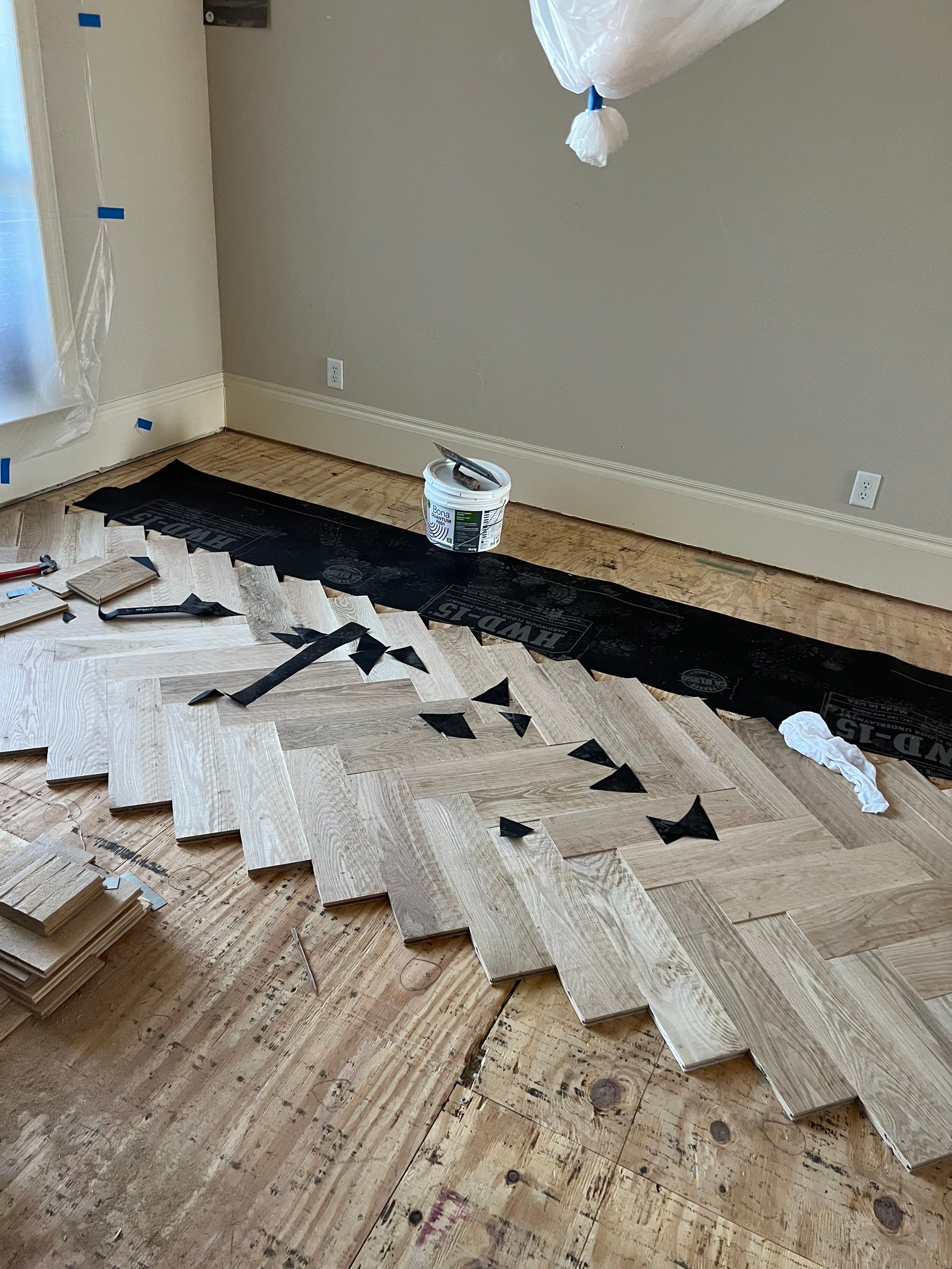 From Traditional to a Contemporary Grey by Bernard Hardwood Floors
