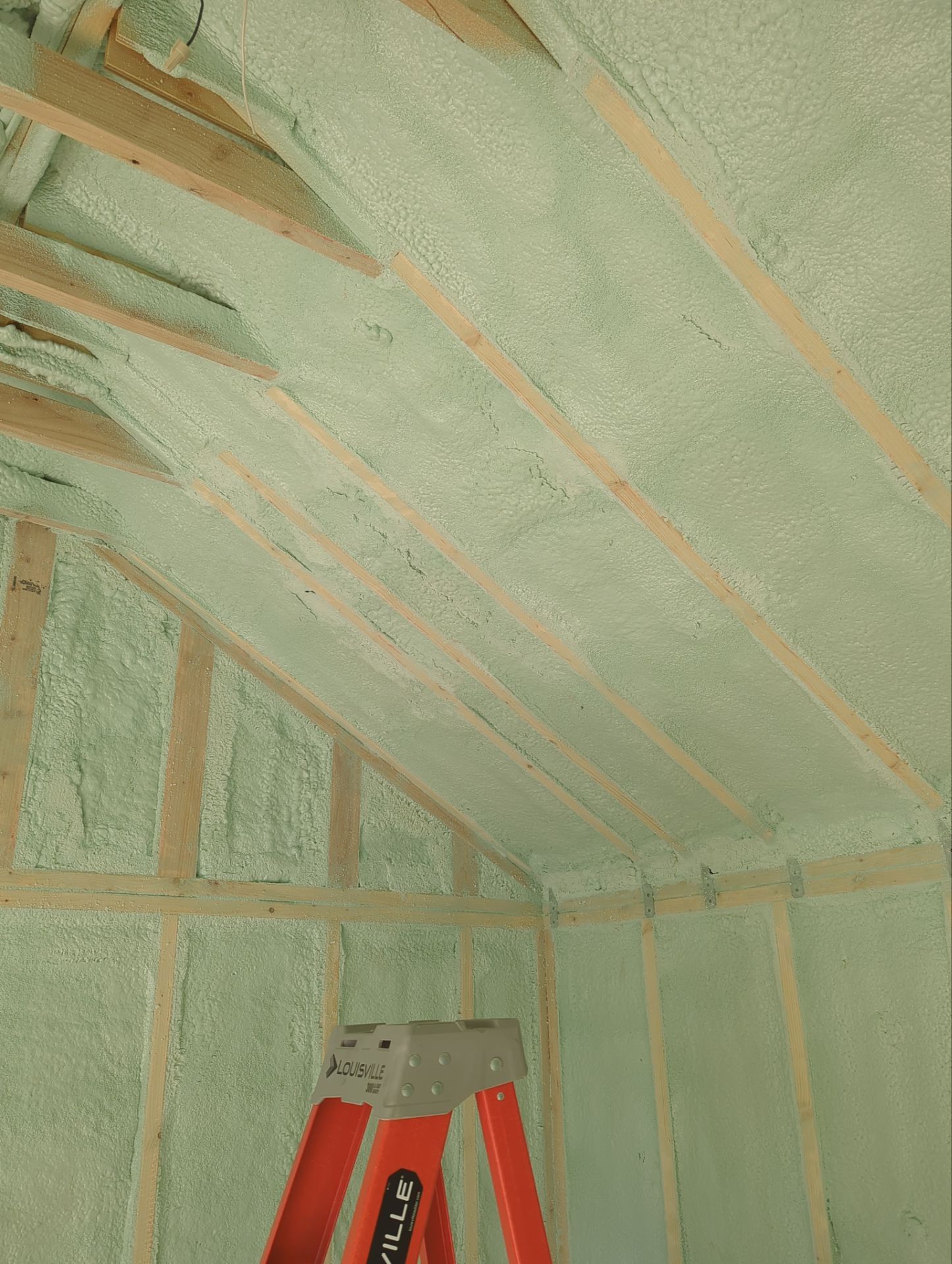 Exterior Walls using Closed Cell Spray Foam by NYS Foam & Energy