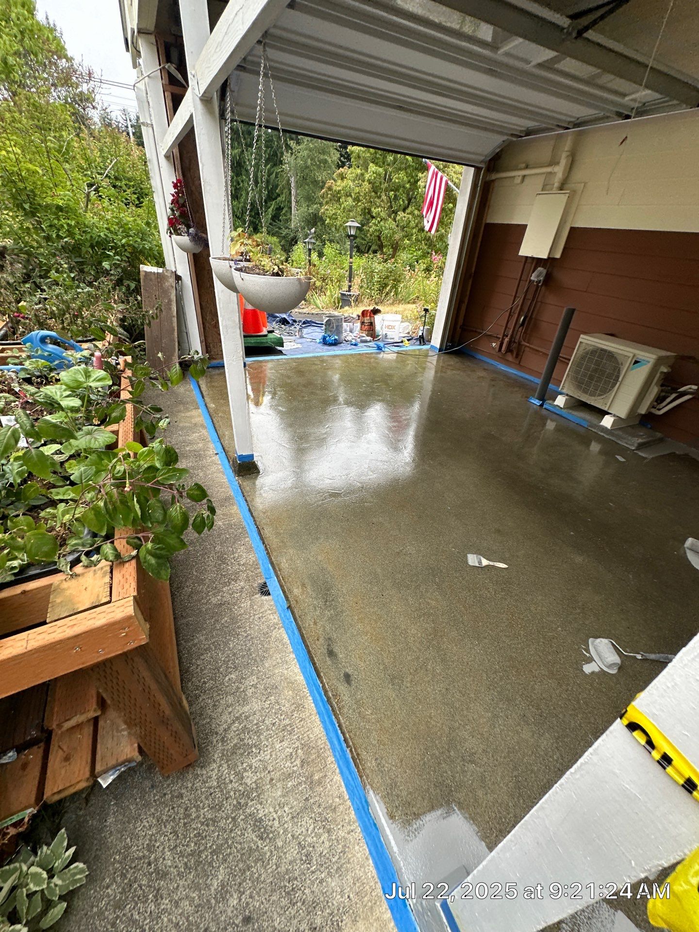 Concrete Garage Epoxy Paint Finish | Everett by Jireh Asphalt & Concrete Inc 