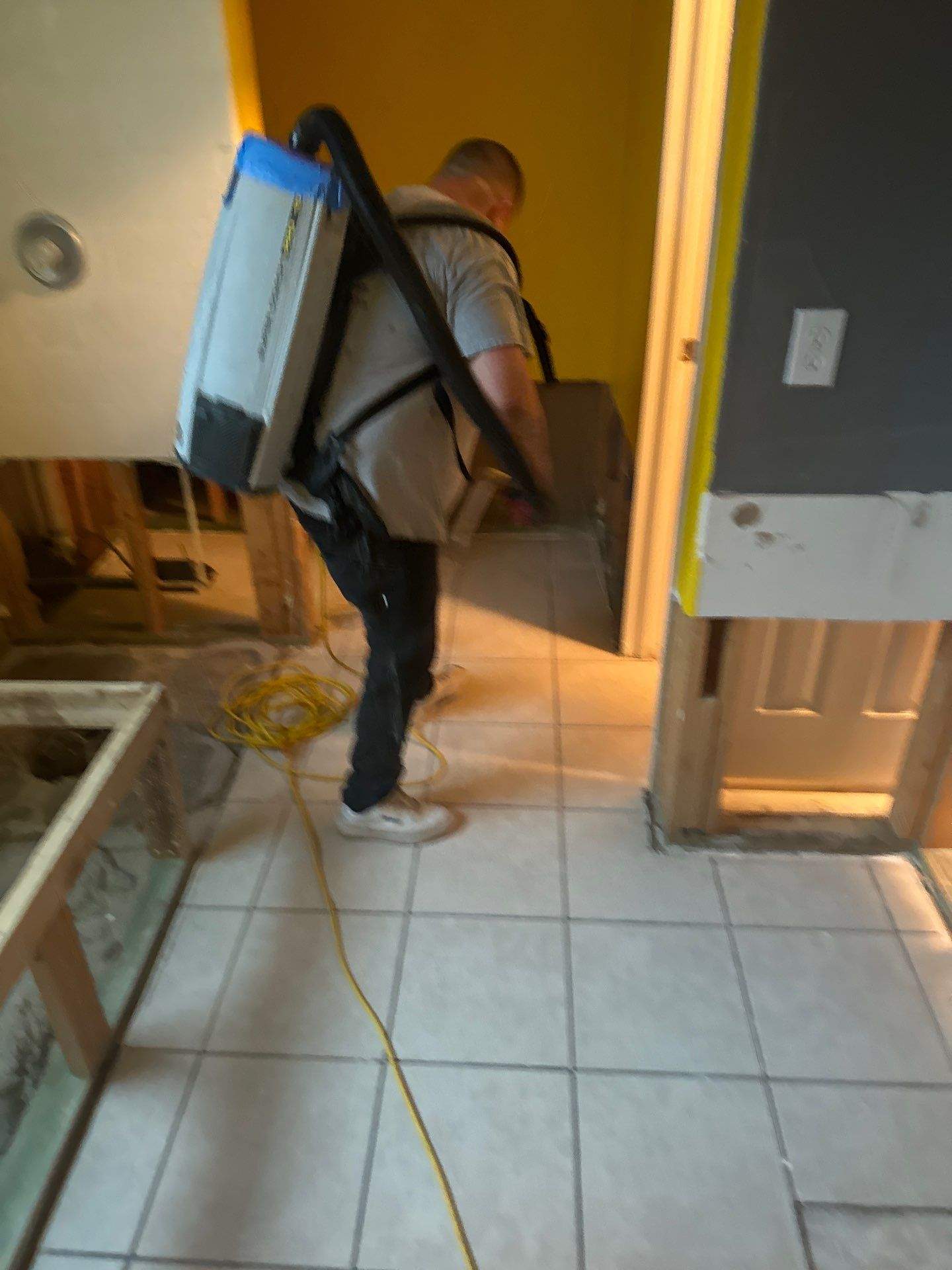 Bathroom Remodel using Water mitigation equipment by L&T General Contractors and Restoration INC