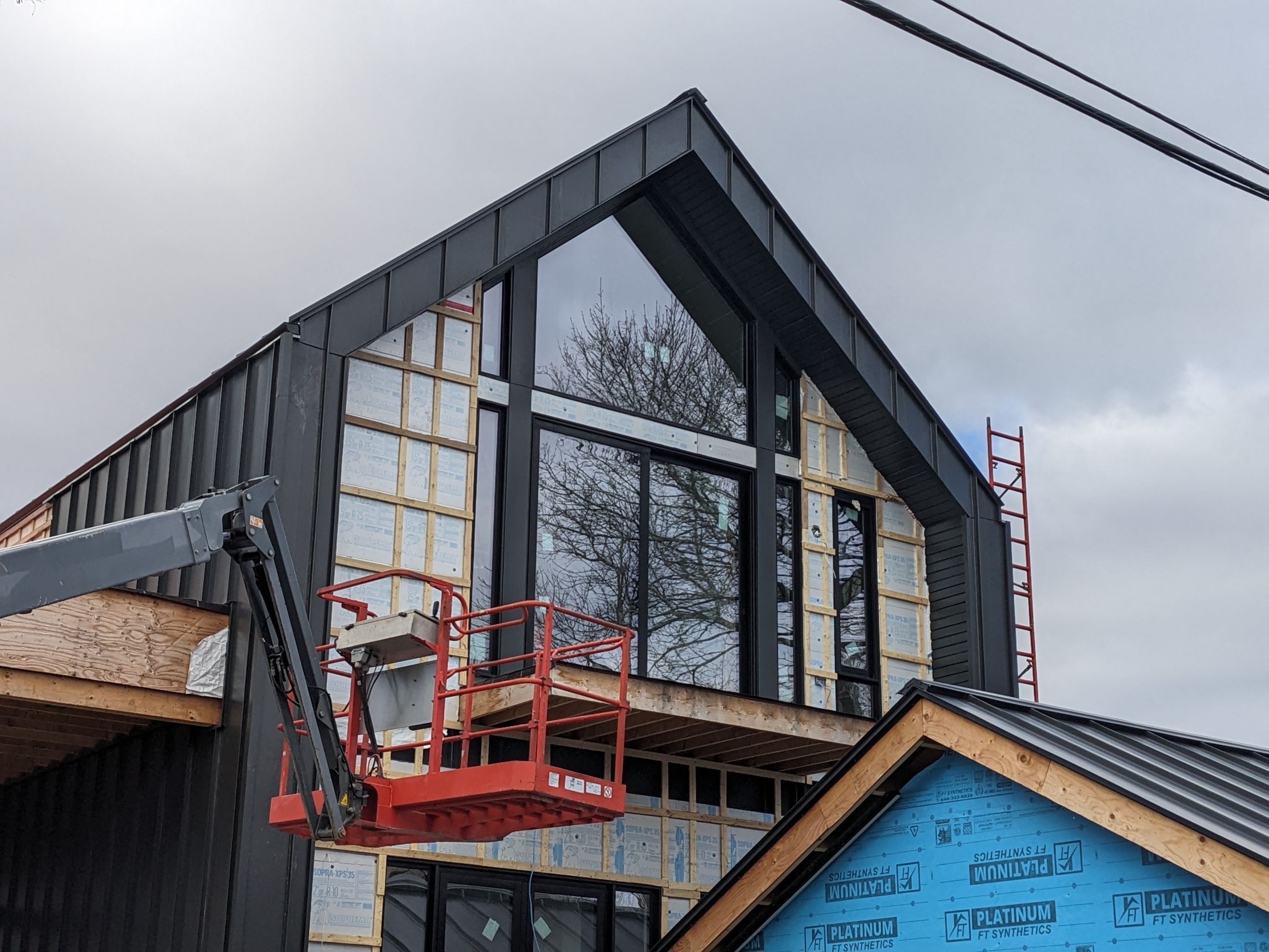 New Home Construction using 16" Standing Seam Panels by Jay Carter Roofing & Sheet Metal
