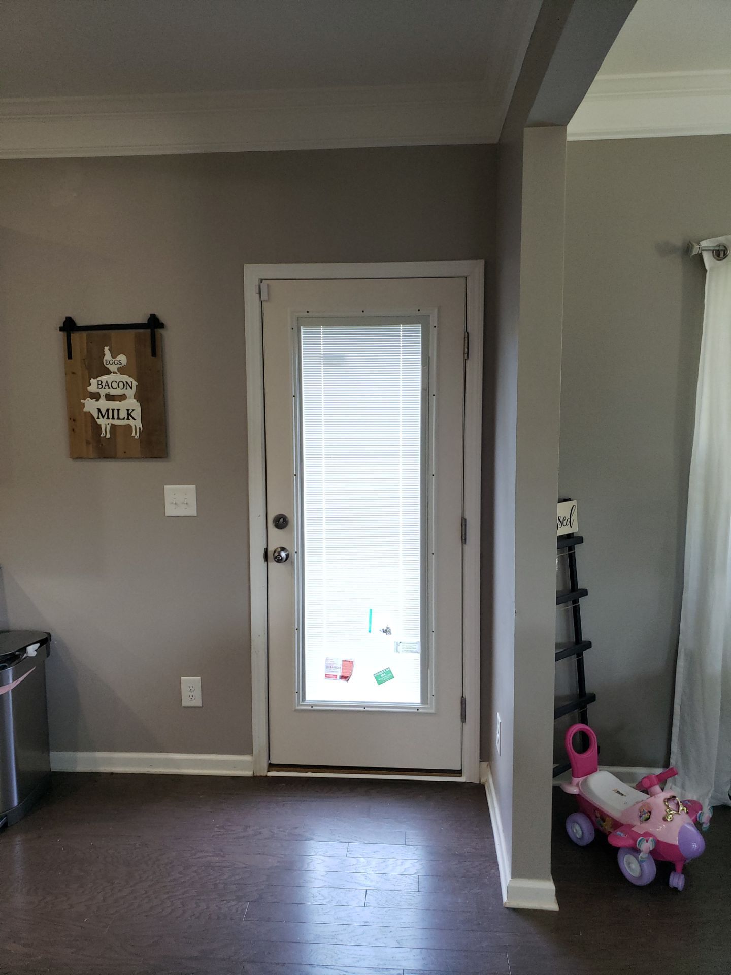 Rotted Door Replaced! Thermatru with Built-In Blinds by A Step Above Handy LLC 