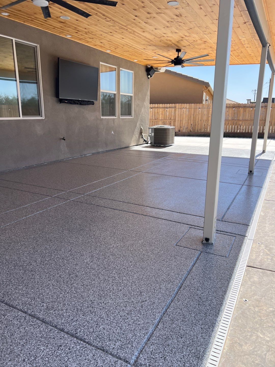 Patio Concrete Coating in Madera, CA by Lancaster Painting