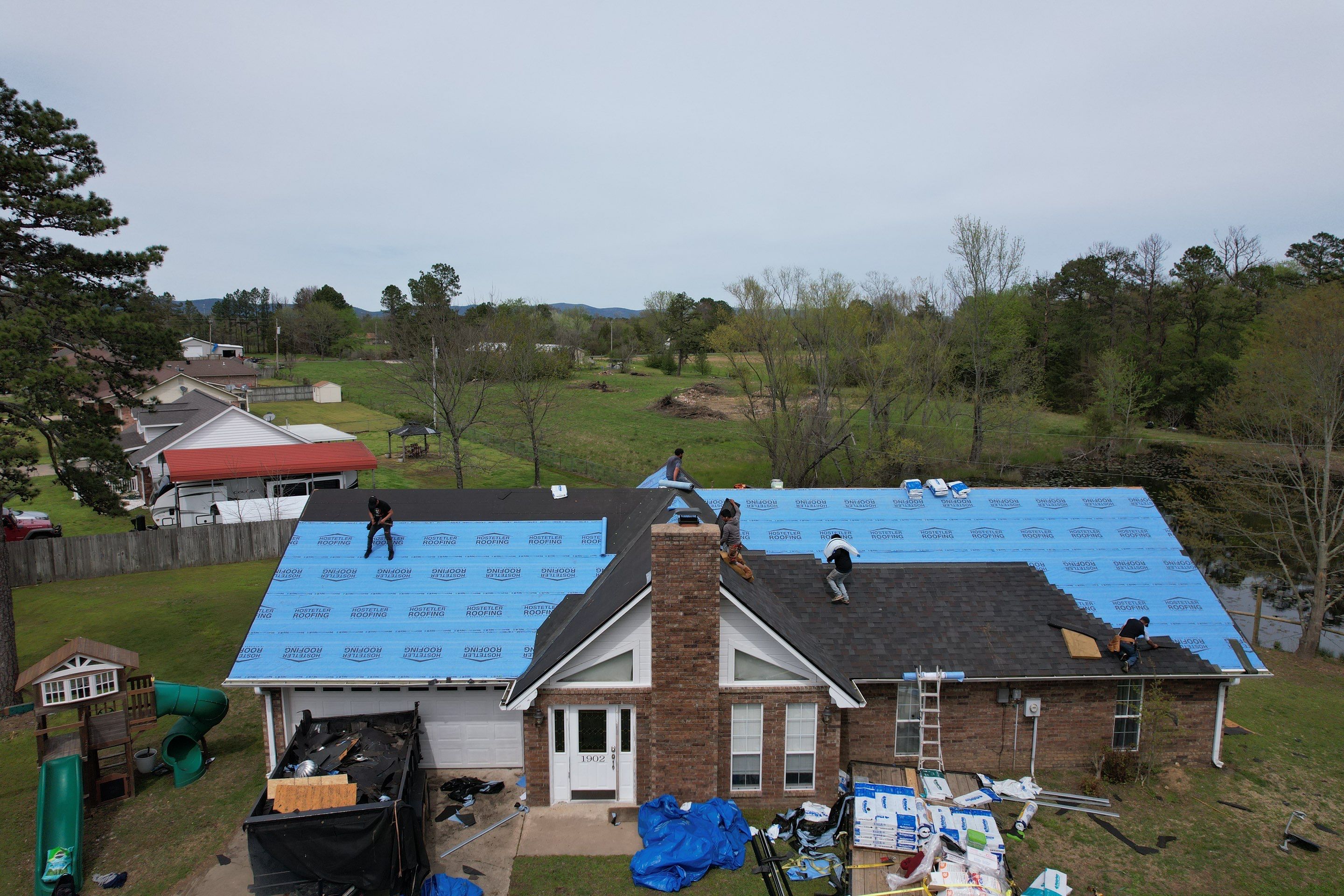 Residential Shingle Reroof using Malarkey Vista by Hostetler Roofing