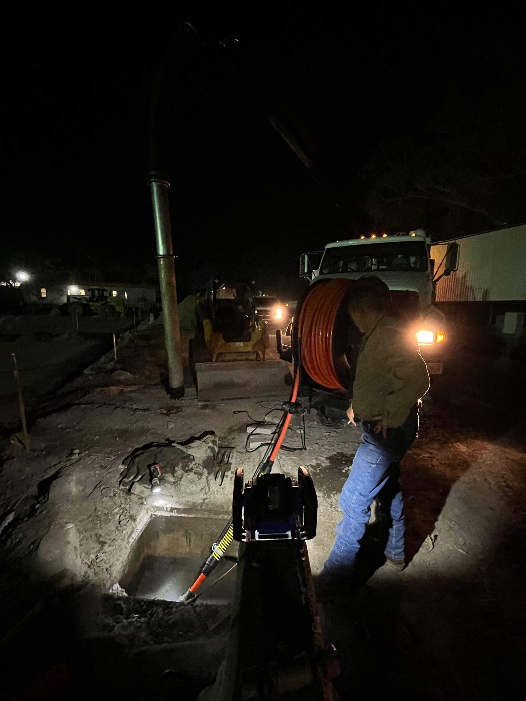 Ritz-Carlton S. Pool Deck & S. Service Rd Drain Cleaning by APS Power & Water