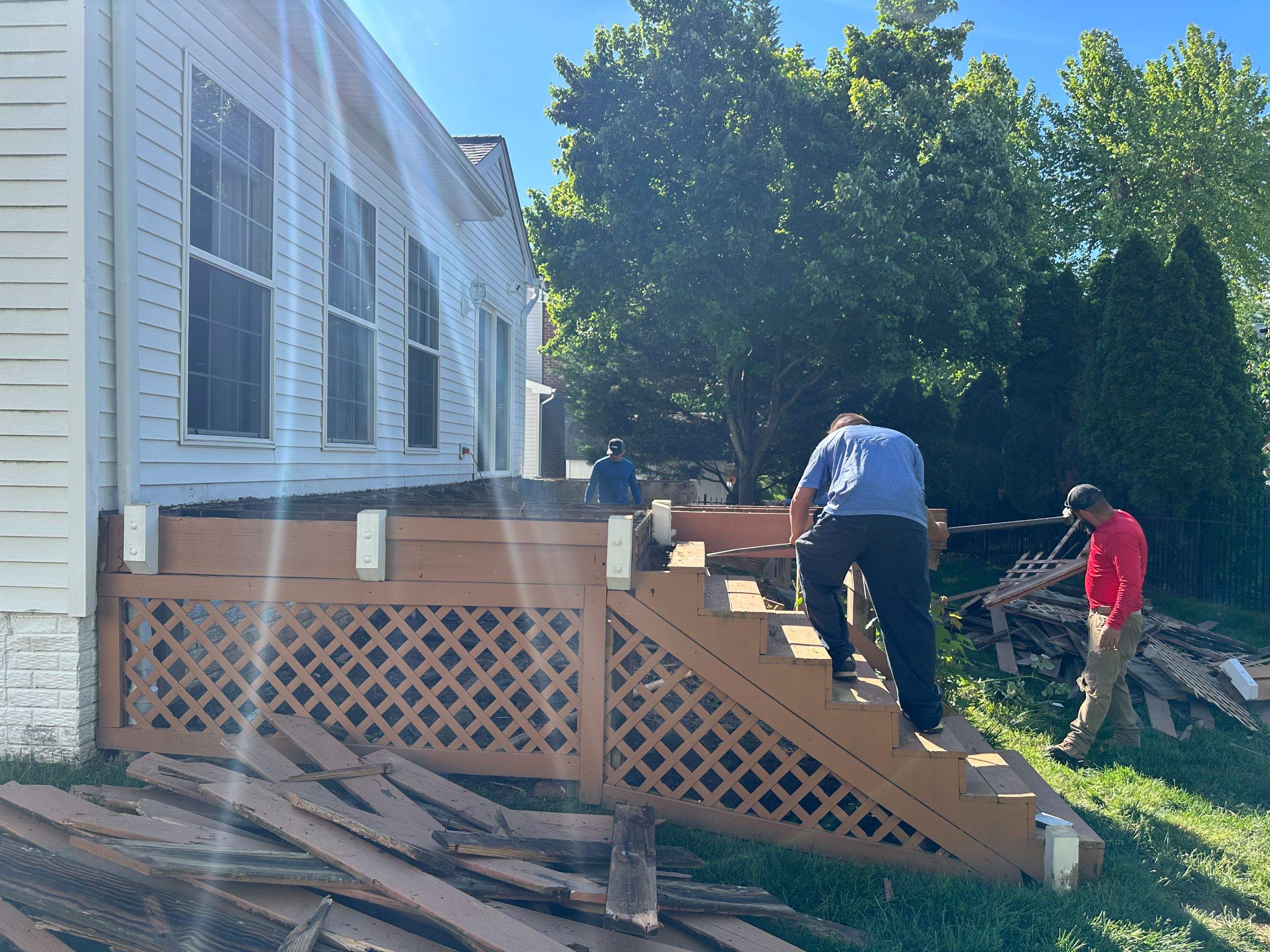New Trex Composite Deck in Ashburn, VA by Sunburst Construction Inc