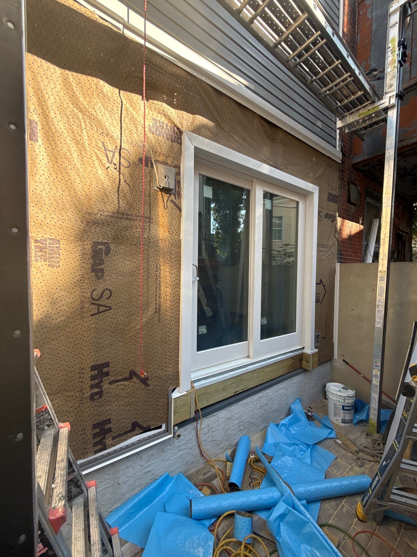 Back Wall & Fiberglass Roof deck Remediation by Philadelphia Quality Roofing