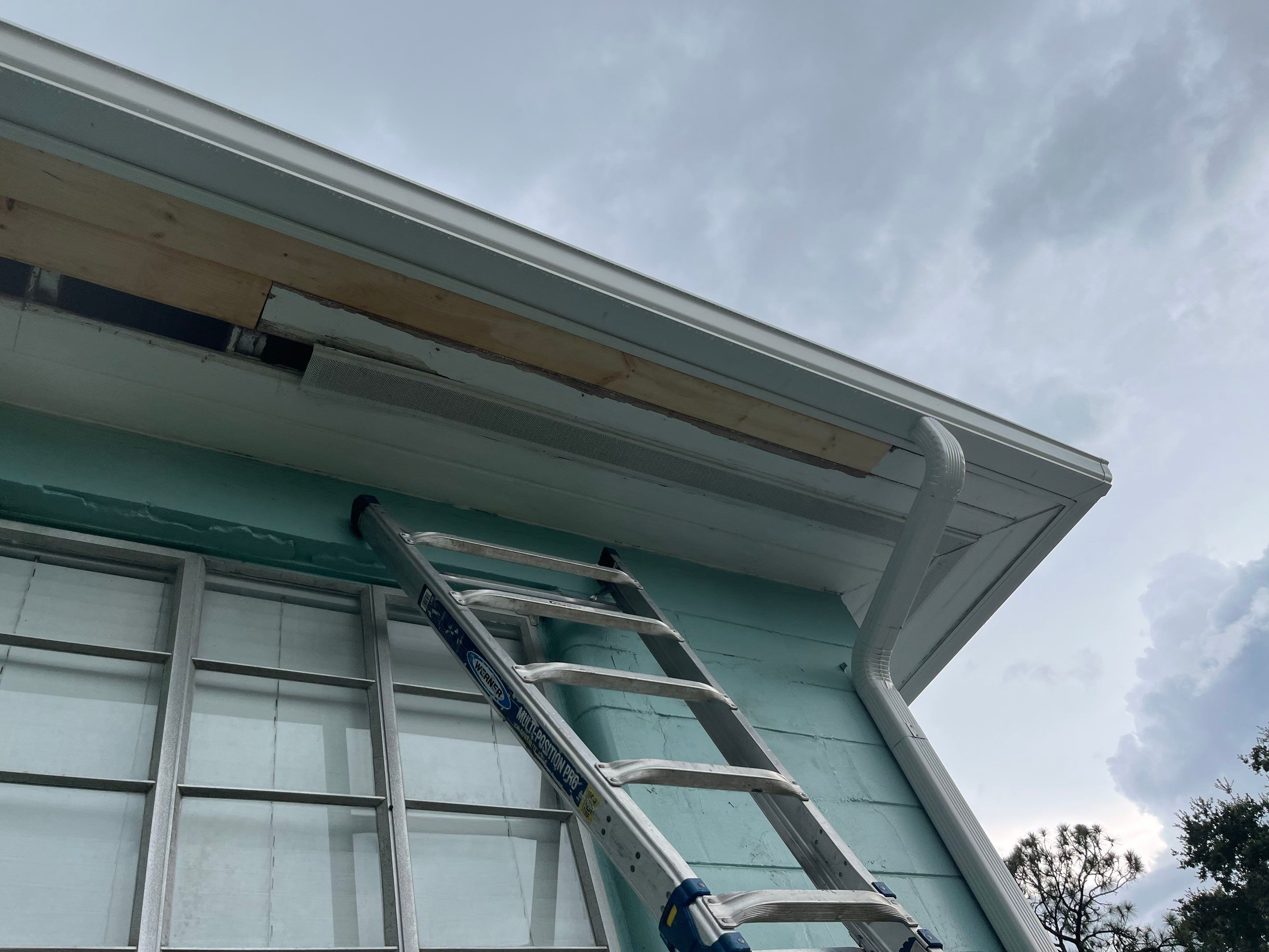 Gutter Replacement Before & After in Sarasota FL by Gutter Professors