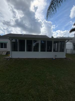 Custom Impact Sunroom With PGT Windows & Aluminum Insulated Roof in Boynton Beach