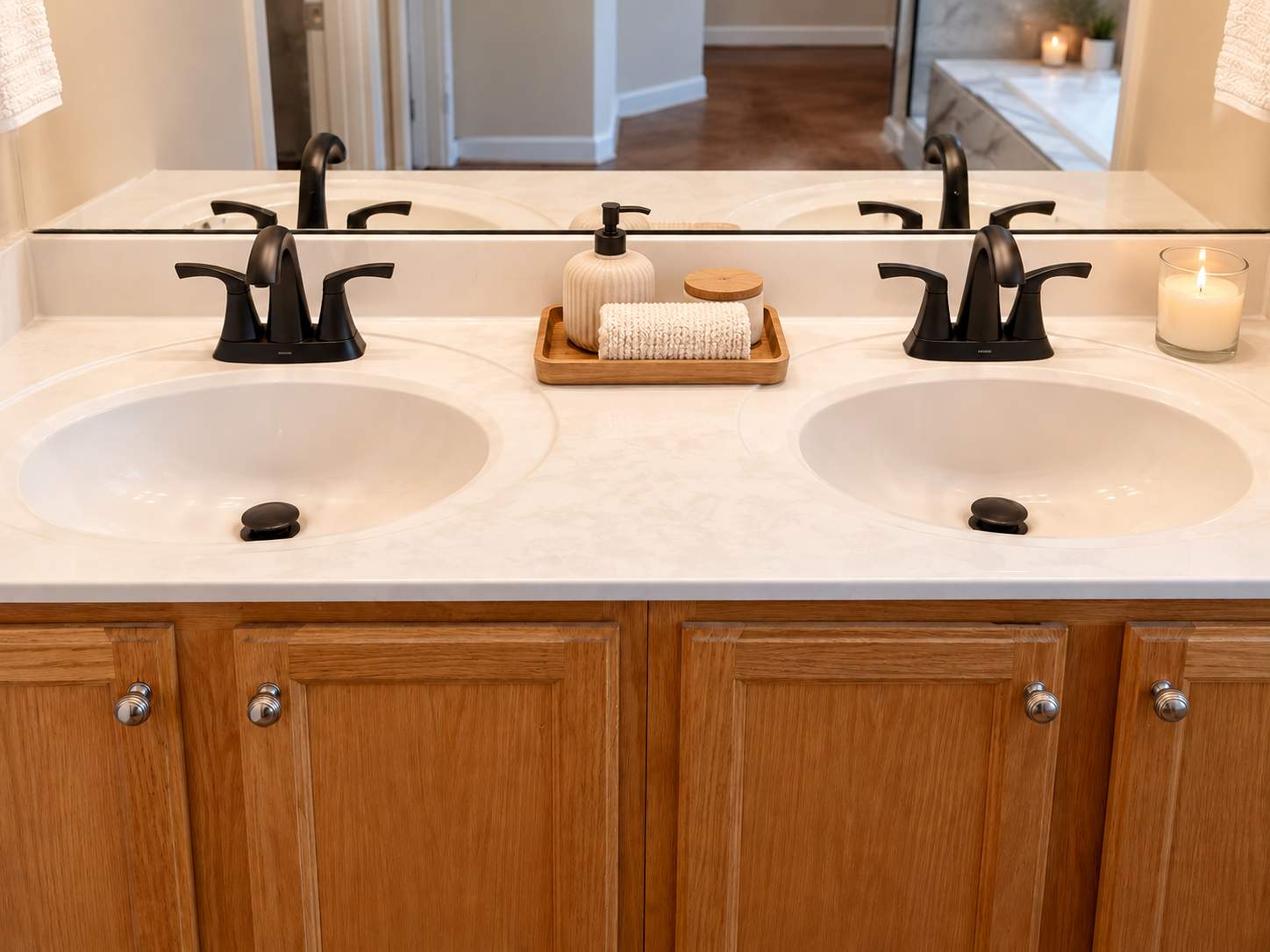 Modern Bathroom Remodel with Custom Walk-In Shower & Soaking Tub by Remodel Now