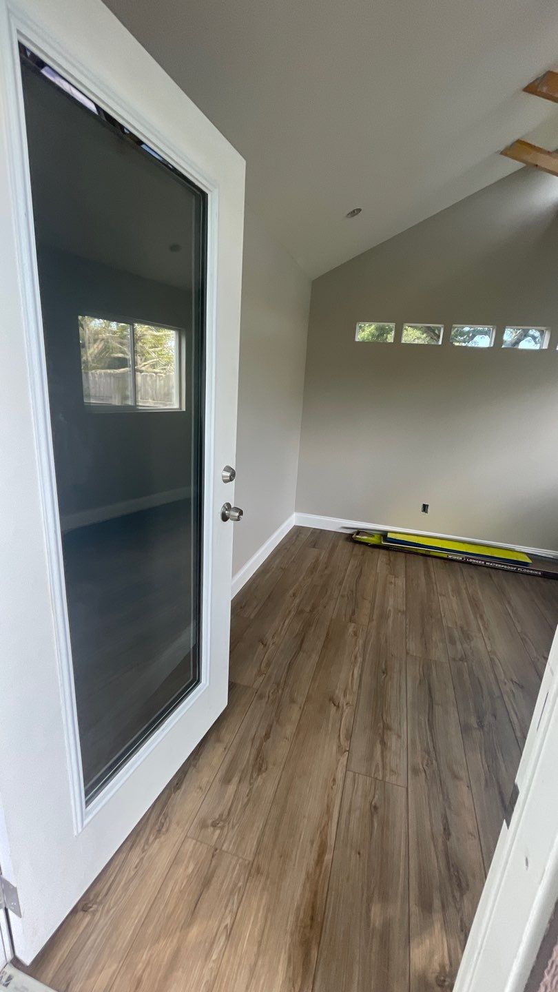 Outdoor Office Shed Interior Remodel in Longwood: From Drywall to Paint by HandyMangum