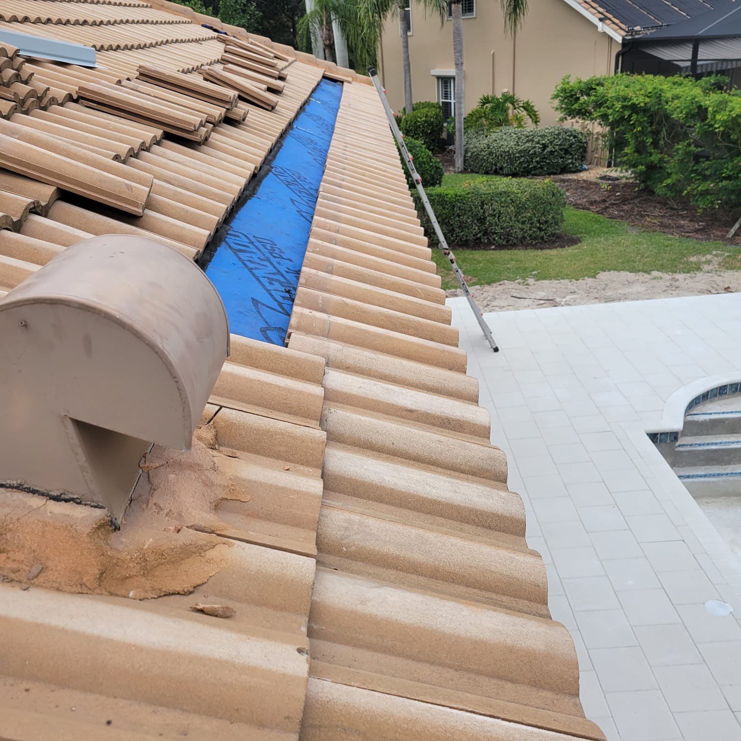 Residential Roofing Repair using Concrete Tile by Four Peaks Roofing