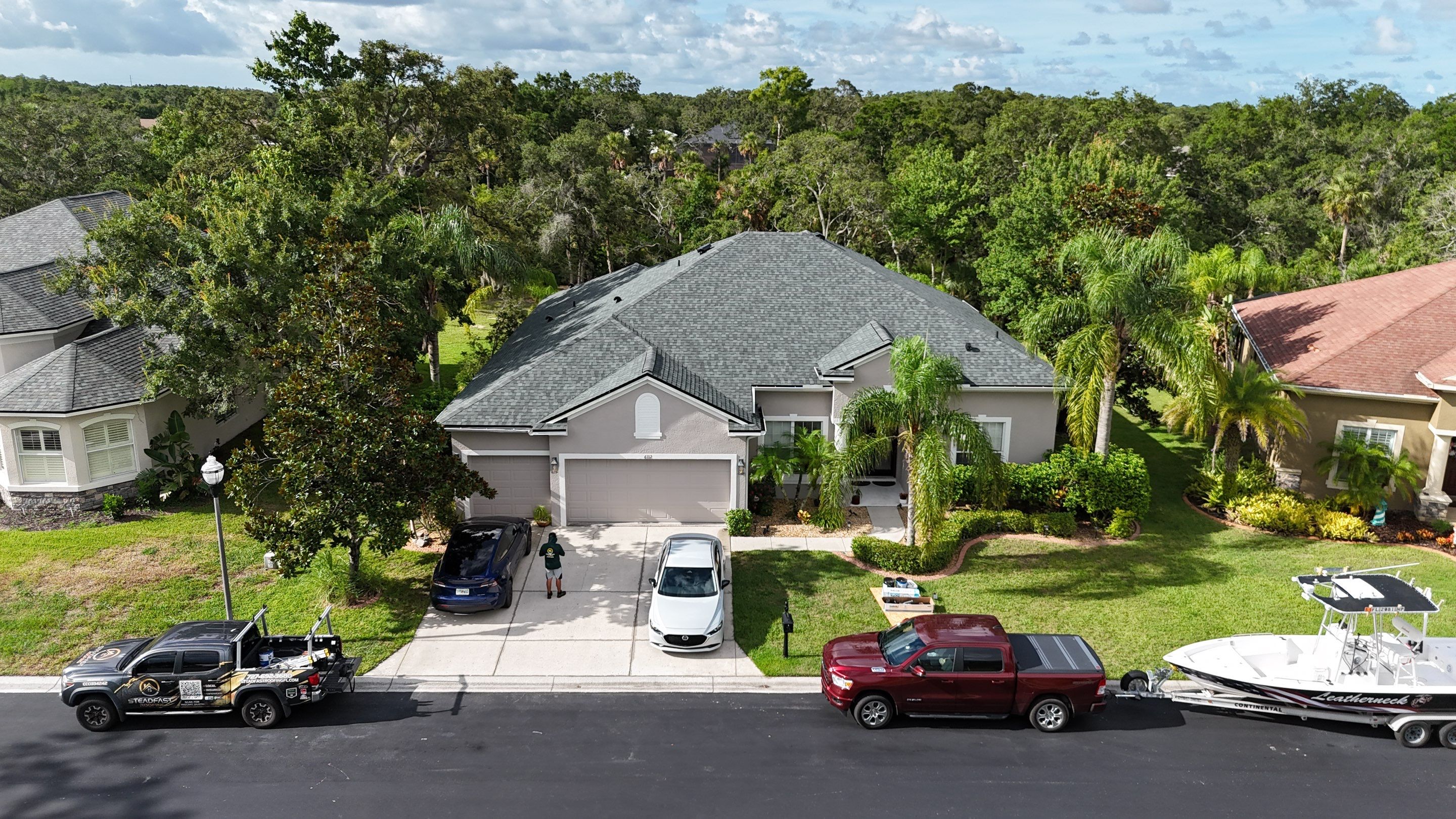 Roof Replacement in New Port Richey, FL. by Steadfast Roofing