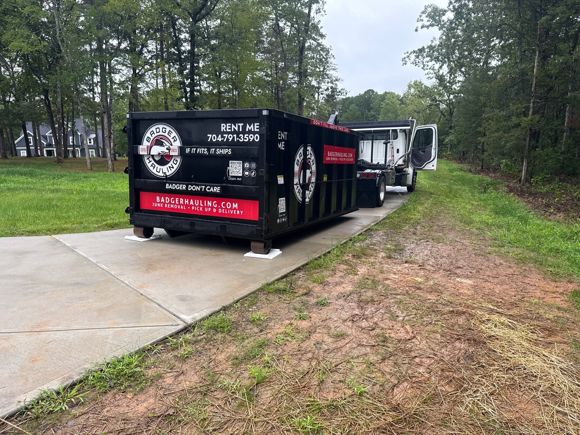 Project in Matthews by Badger Hauling