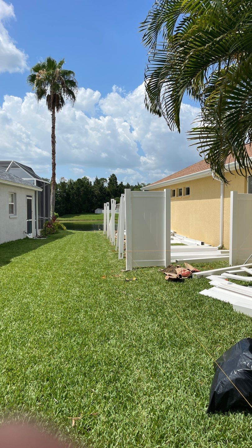Lakewood Ranch, FL White Vinyl Privacy & Picket Fence by Asap fence and gates, LLC