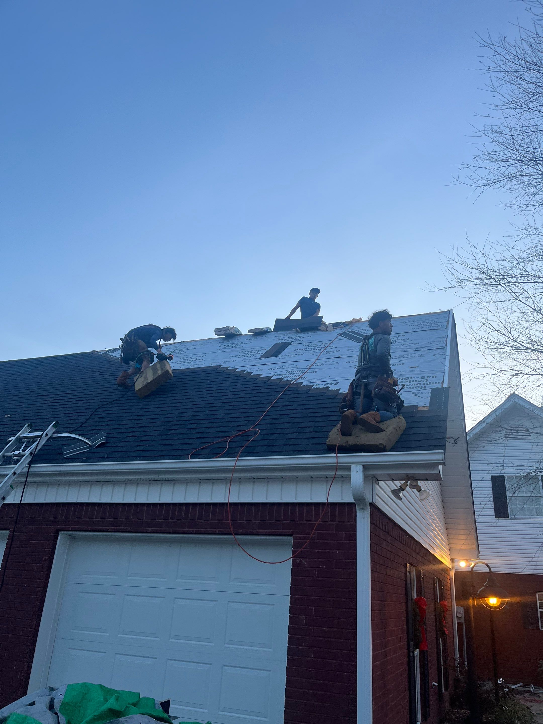 Residential Roofing Repair using CertainTeed XT25: Moire Black by Hostetler Roofing