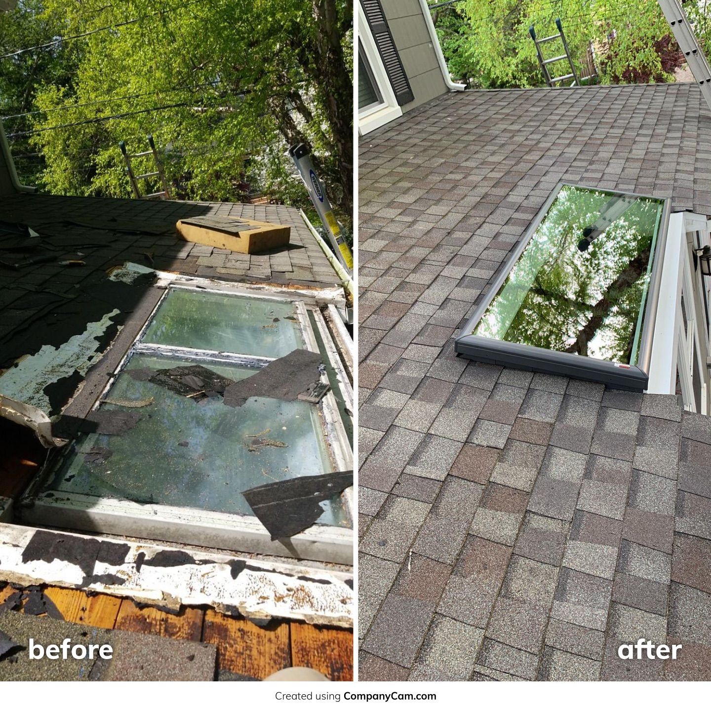 Skylight and Gutter Replacement by American Home Contractors