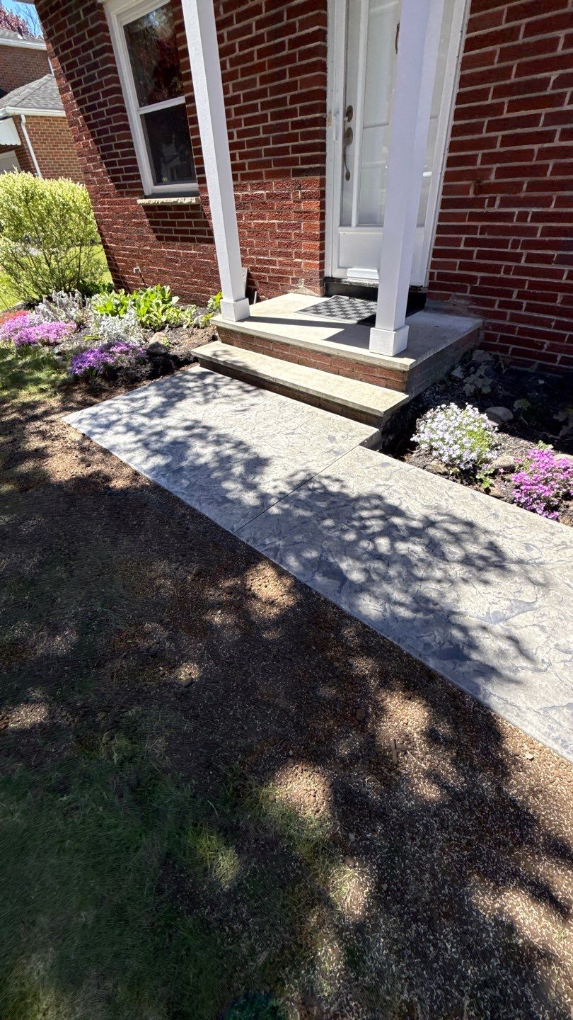 Oxford Slate Walkway and Apron by NG Masonry & Construction LLC