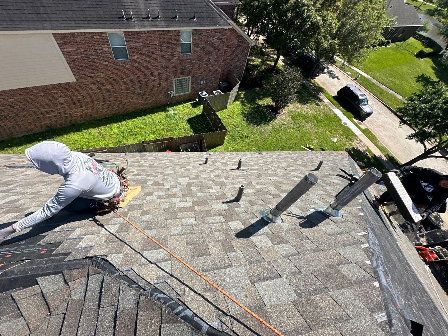 Residential Roofing Installation using Owen's Corning Duration (Lifetime) Shingles by Roof Repair Company